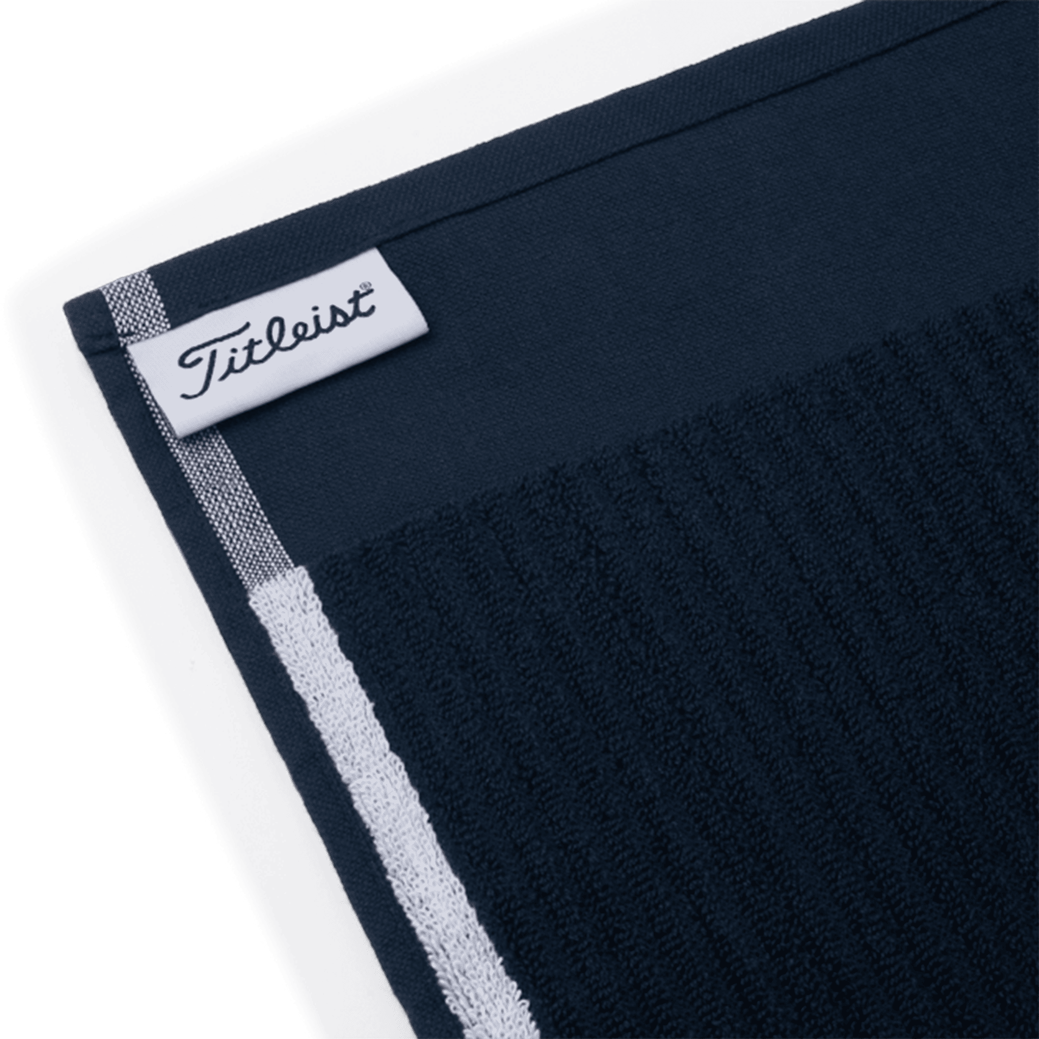 Serviette éponge Titleist Players bleu marine/blanc