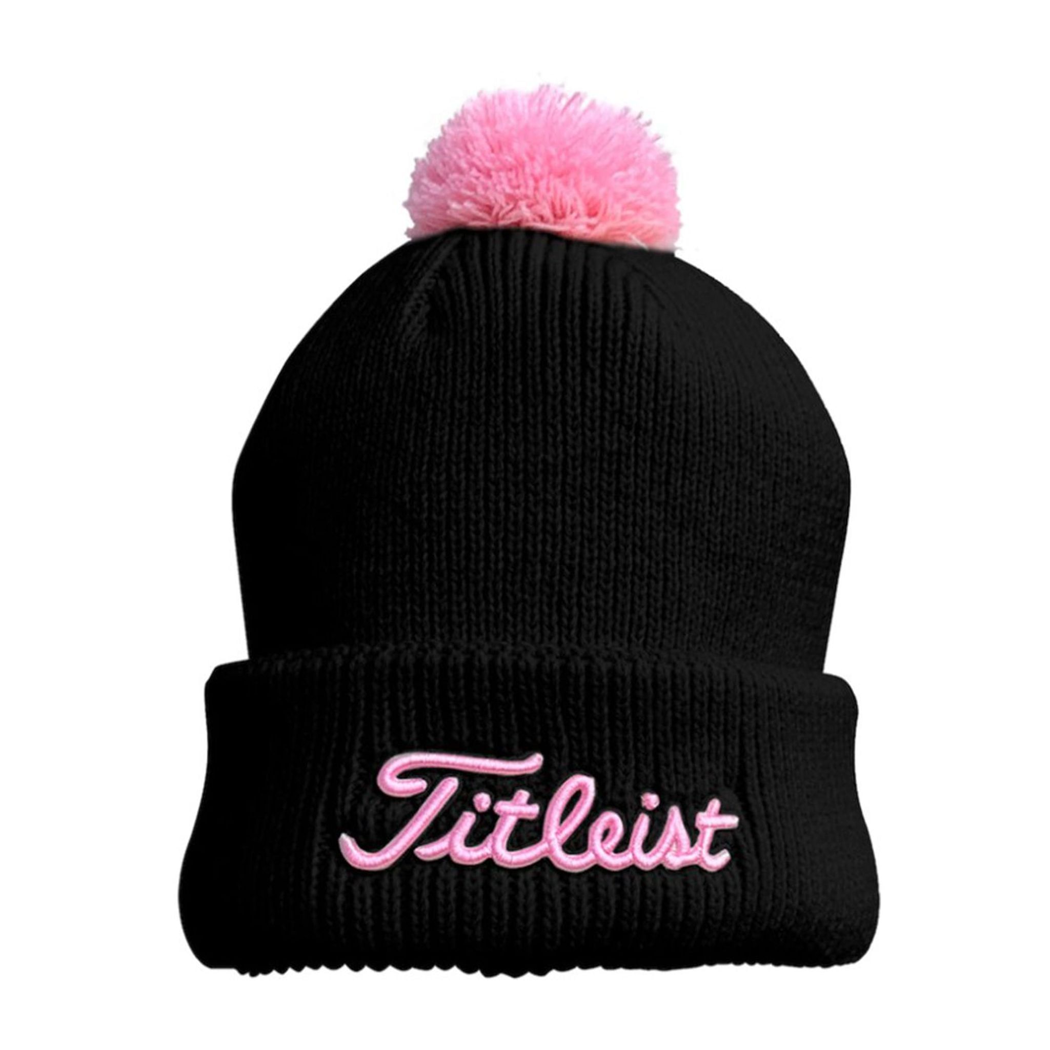 Bonnet Titleist Pom Pom W Noir/Rose Femme