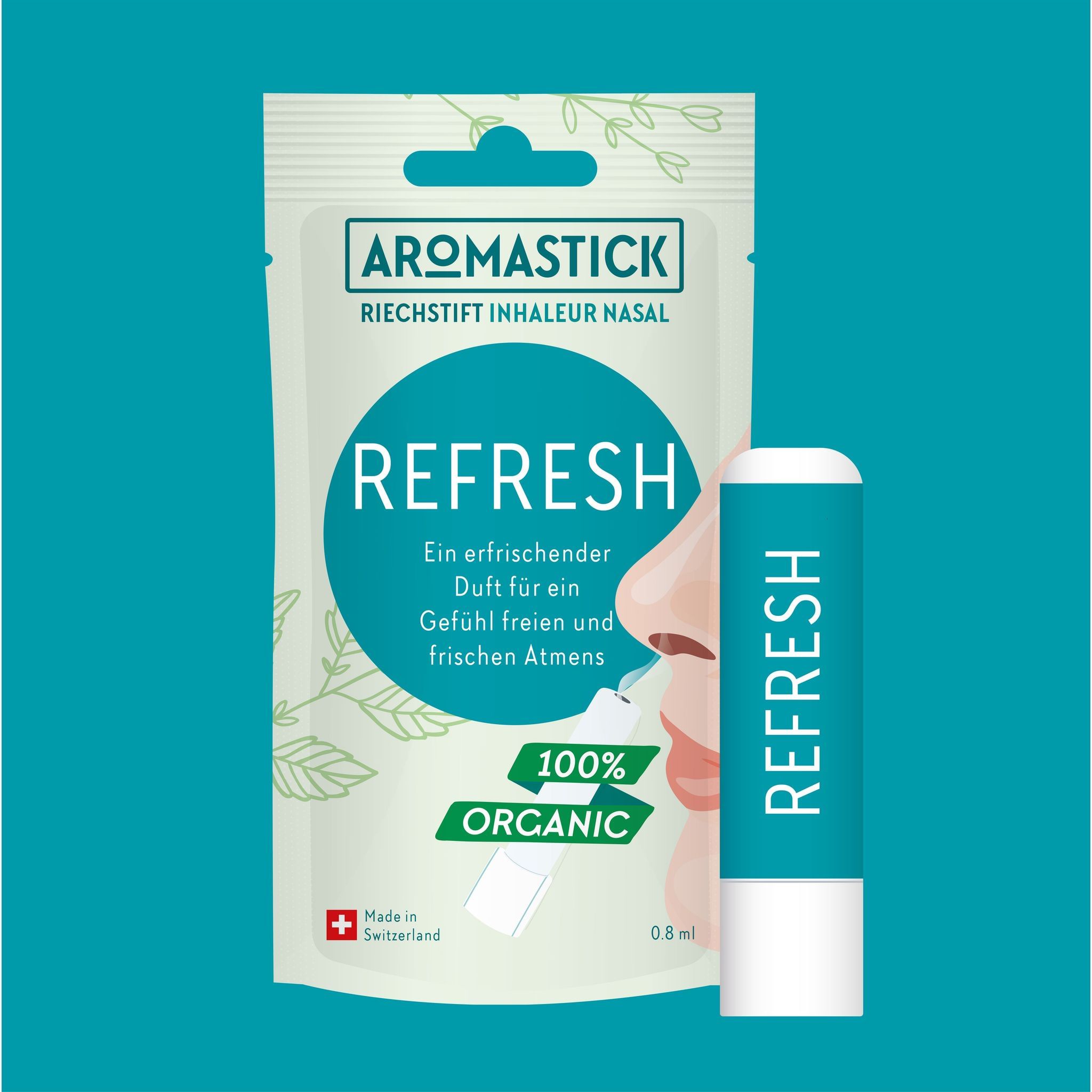 Bâton aromatique BIO « REFRESH » de Green Healthcare