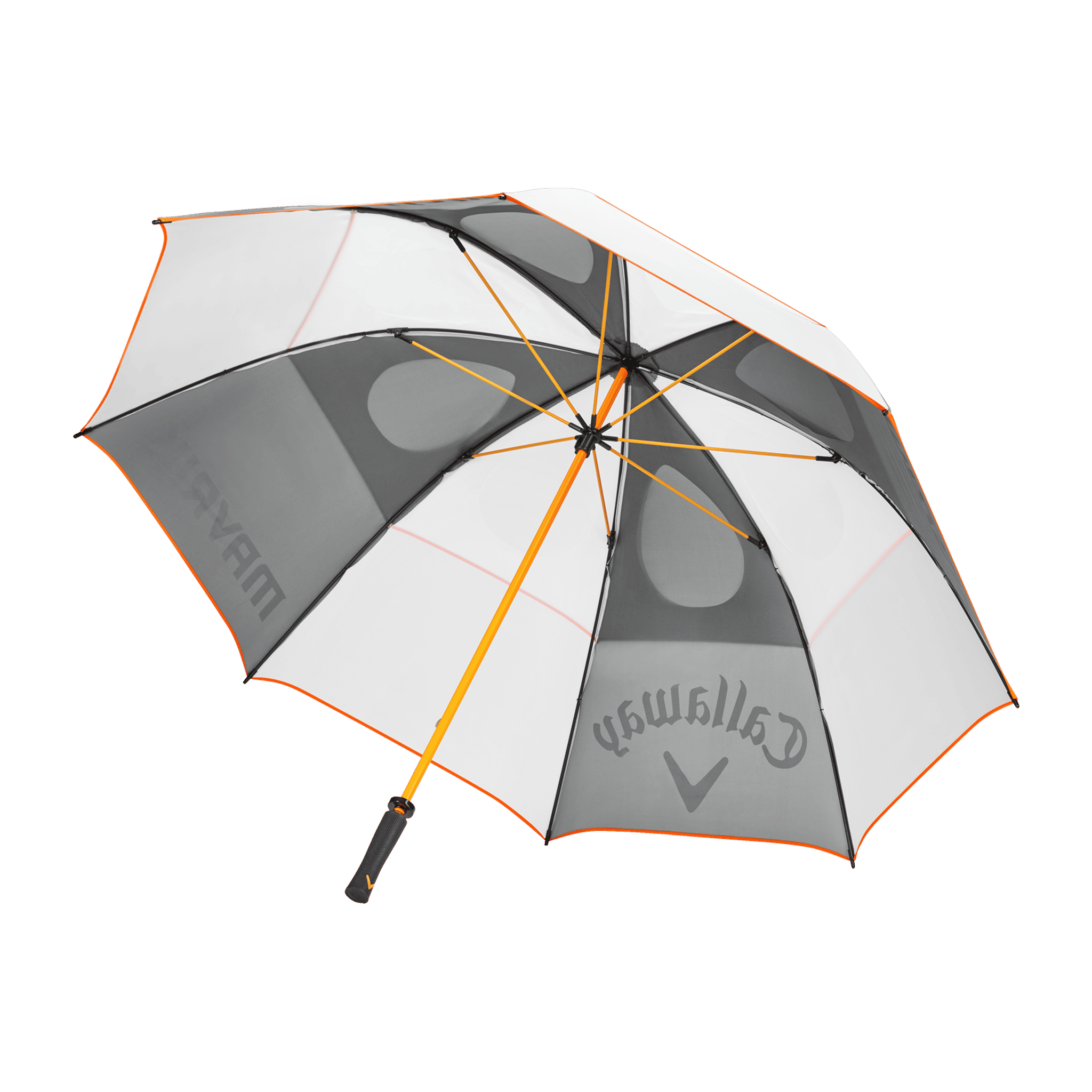 Parapluie Callaway Mavrik 68 DBL Blanc/Anthracite/Orange