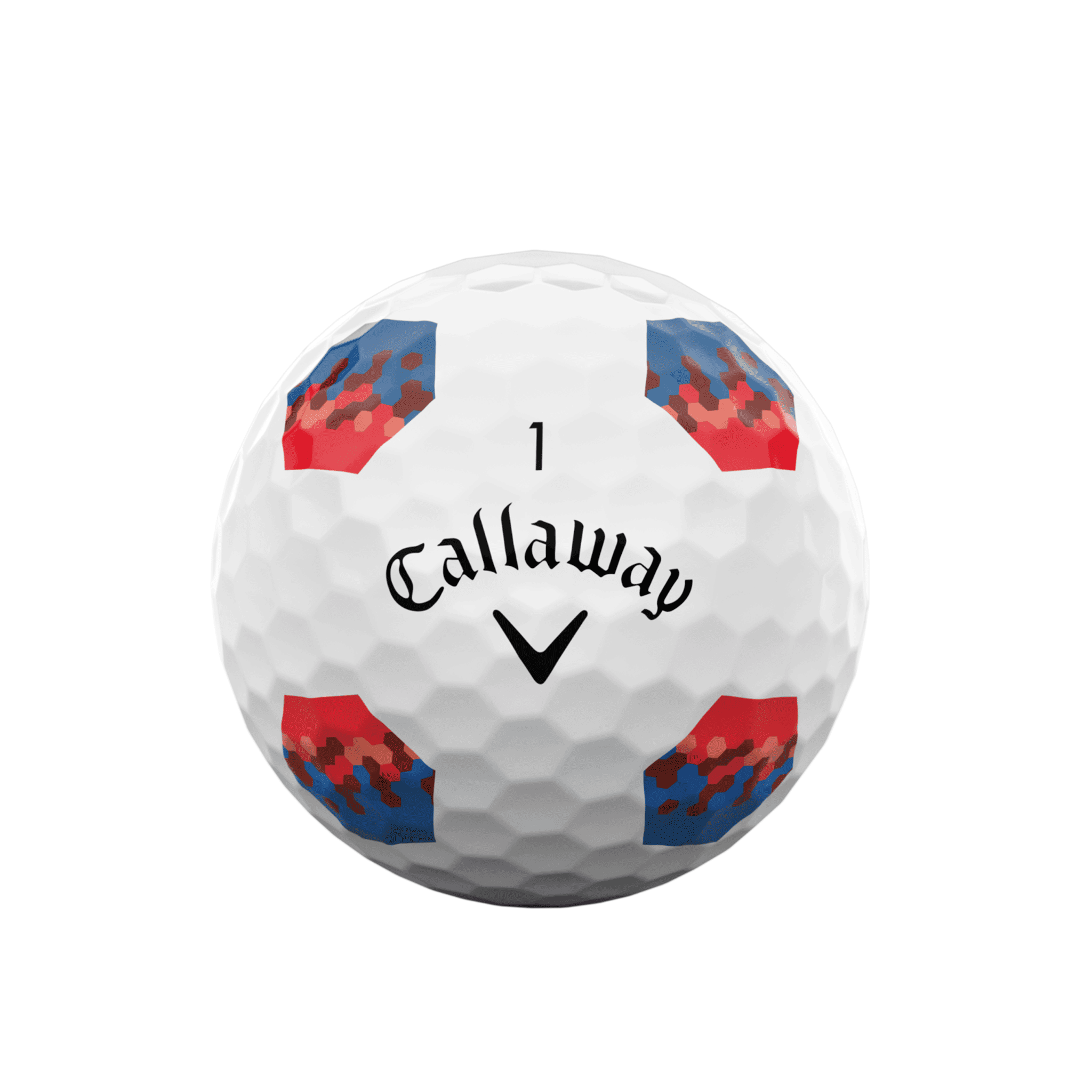 Callaway Chrome Soft (22) [12 balles] Truvis Rouge/Bleu