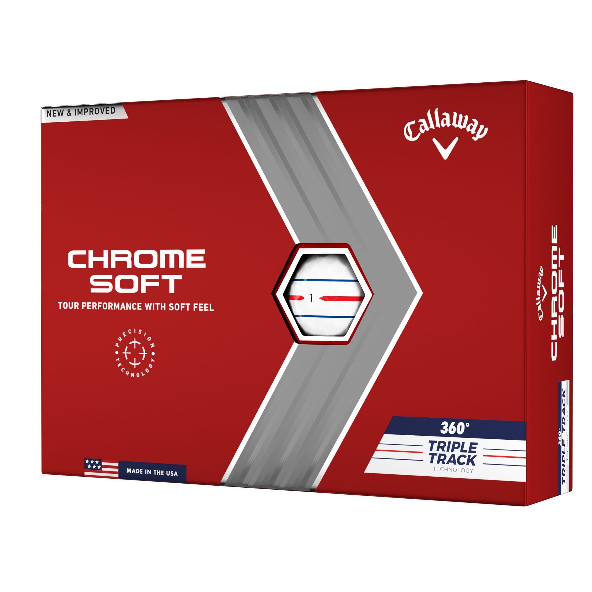 Callaway Chrome Soft (22) [12 balles] Triple Track 360