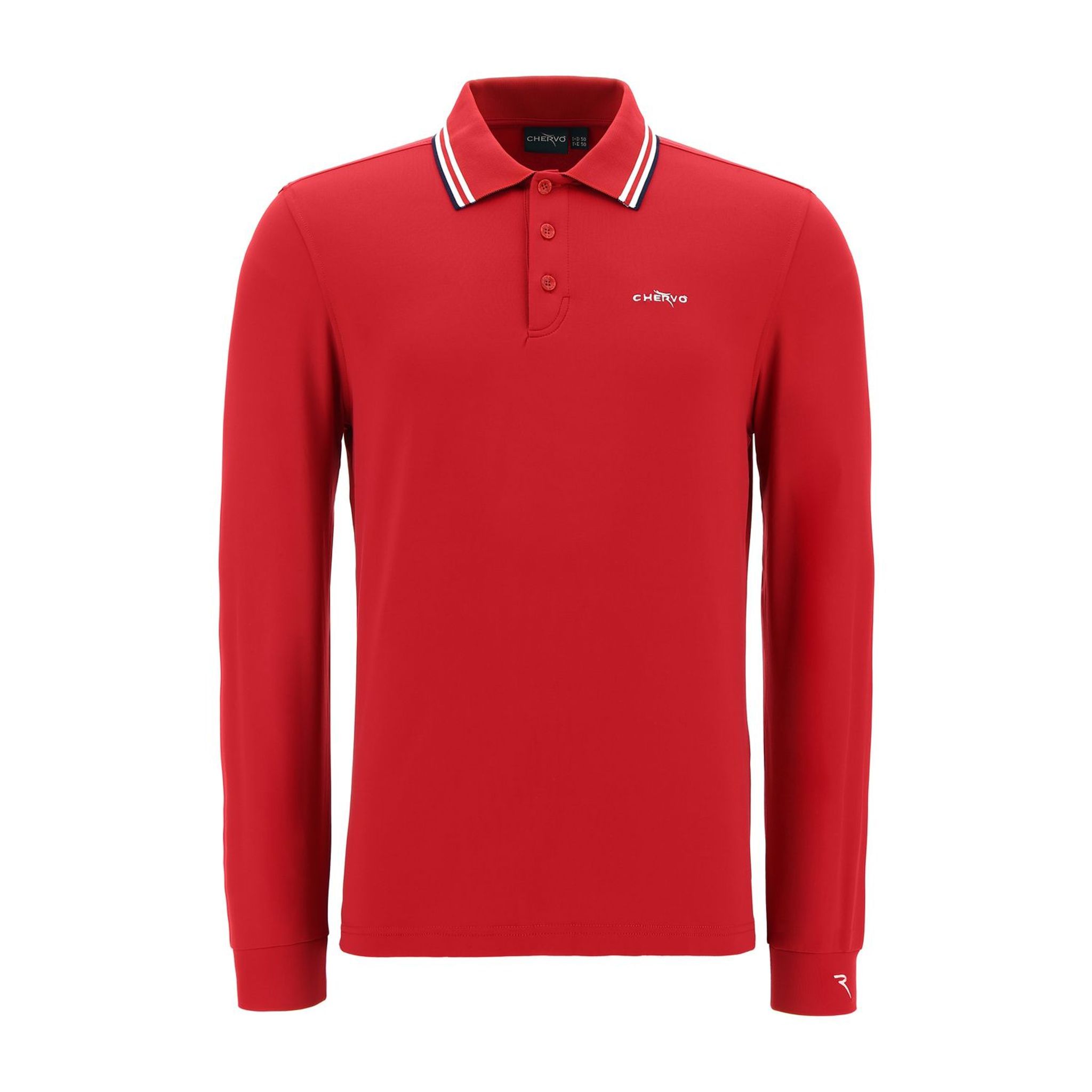 Polo Chervo M Atem LS Rouge Homme