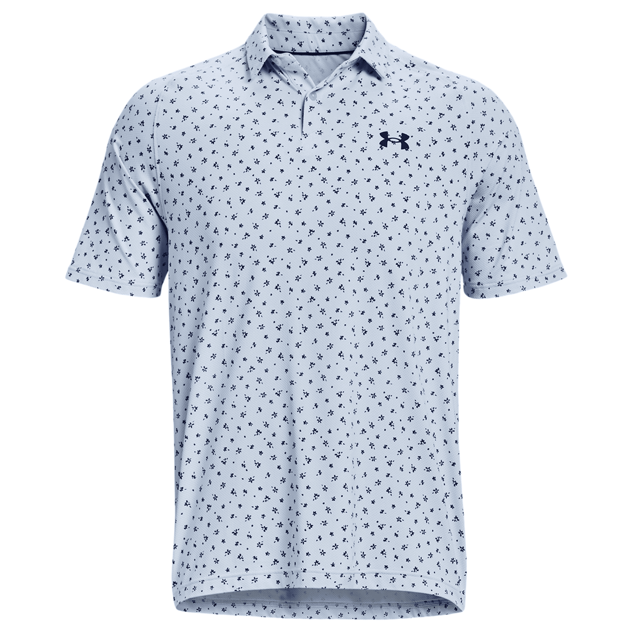 Under Armour Polo à manches courtes Iso-Chill Floral Dash Light Blue Homme Homme