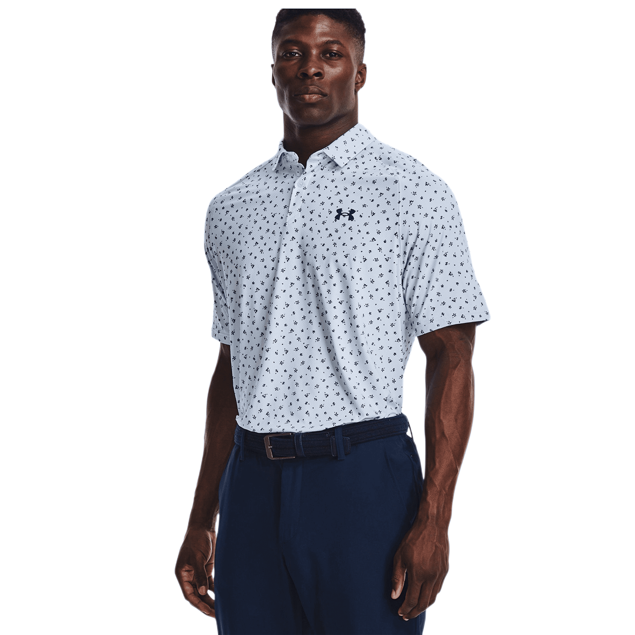 Under Armour Polo Kurzarm Iso-Chill Floral Dash Hellblau Herren Herren