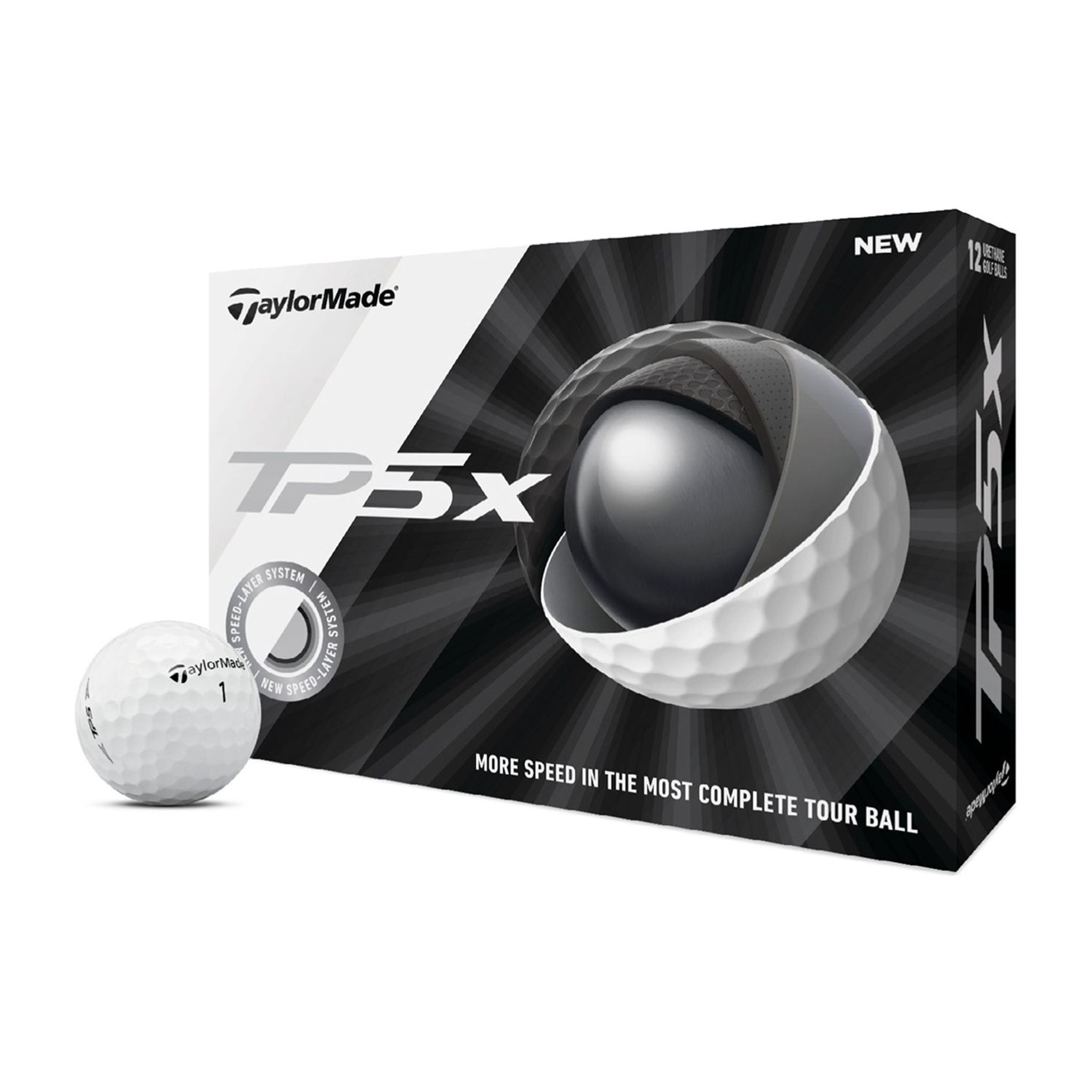 TaylorMade TP5x (20) [12 balles] Jaune