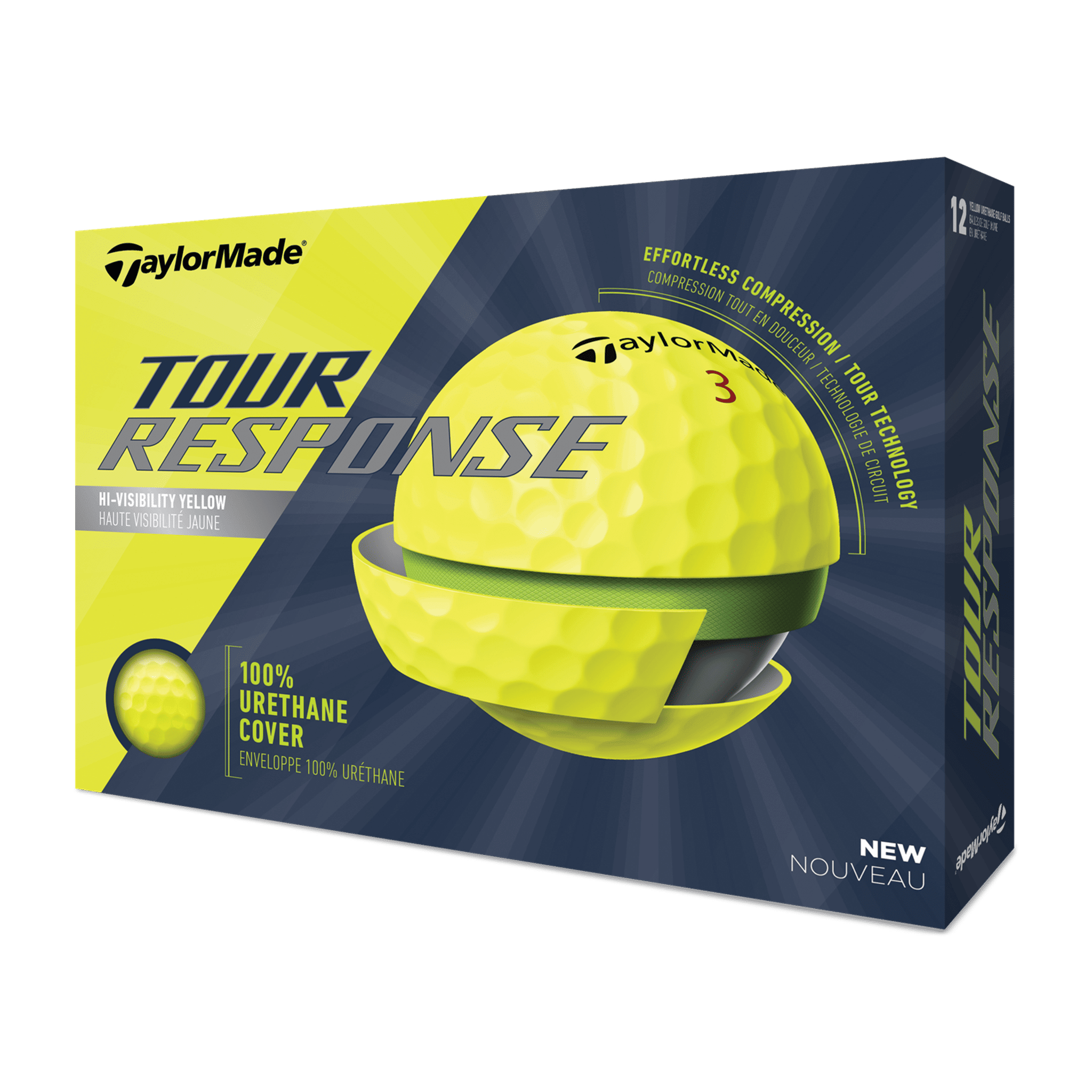 TaylorMade Tour Response [12 balles] Jaune