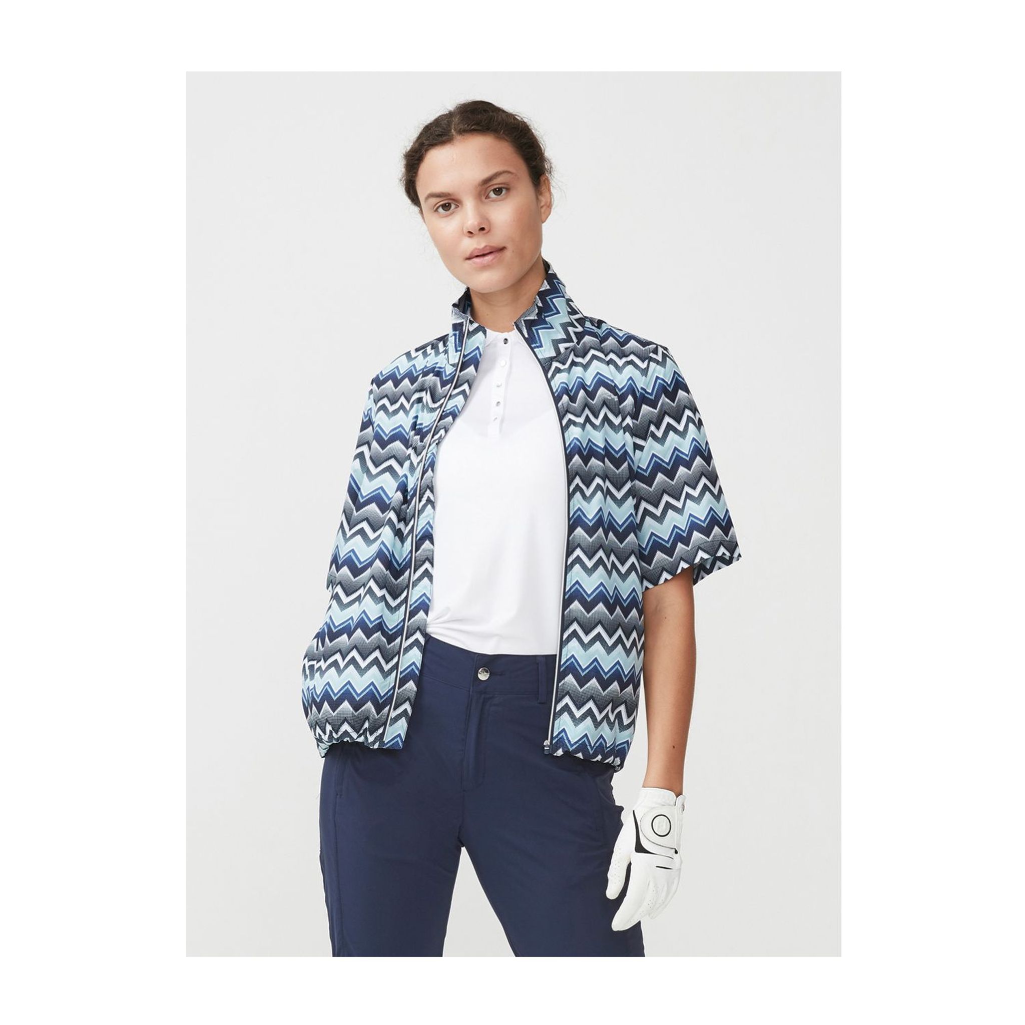 Veste coupe-vent Röhnisch Pocket SS Zigzag Bleu Femme