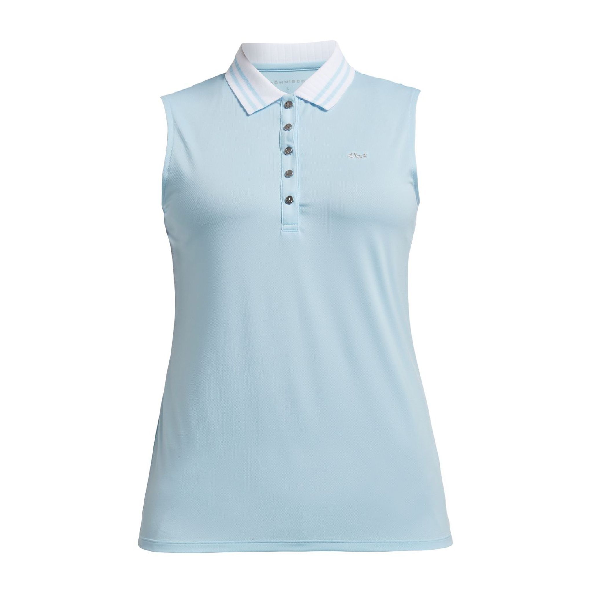 Polo Röhnisch Stripe SL Cool Blue pour femme