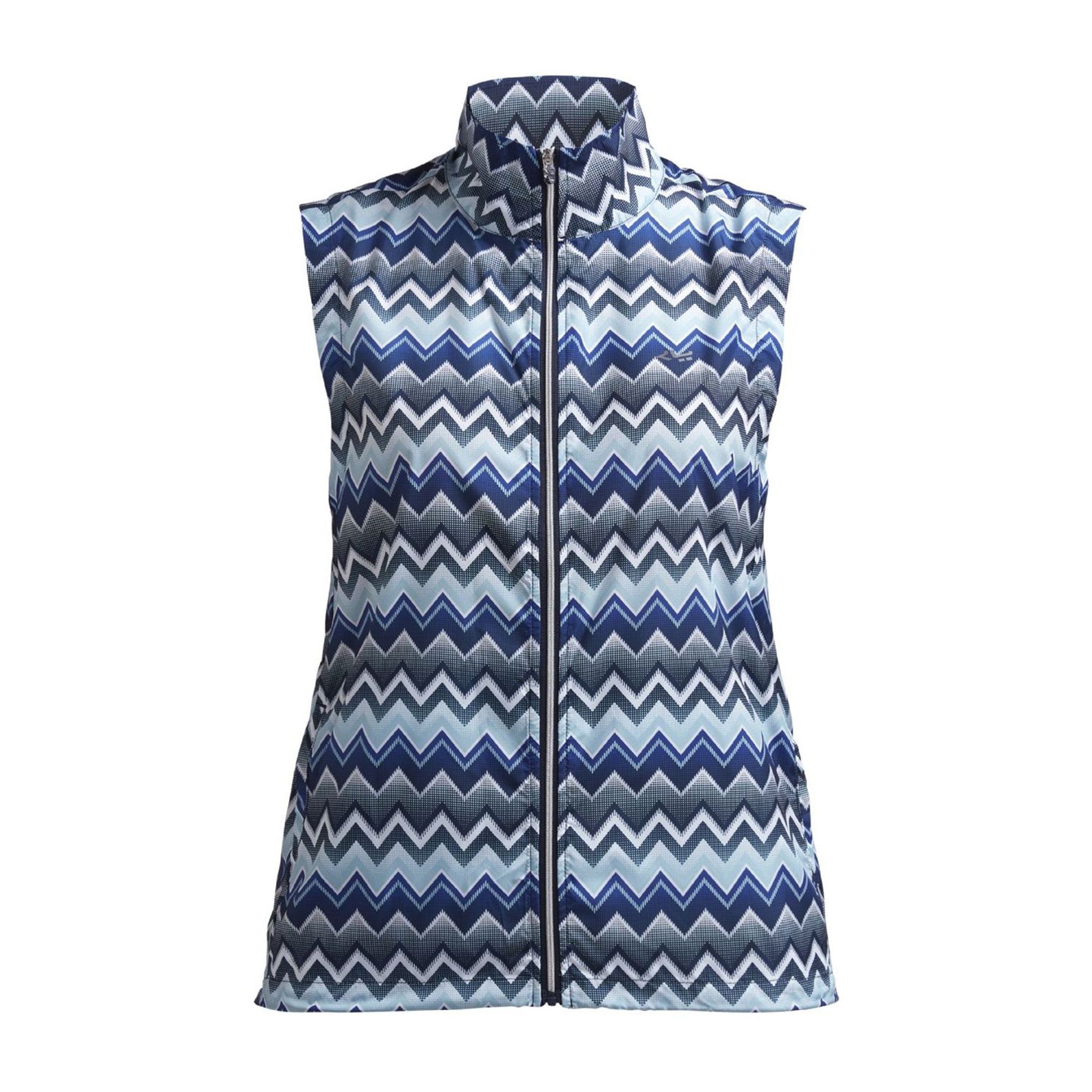 Veste coupe-vent Röhnisch Pocket Zigzag bleu femme