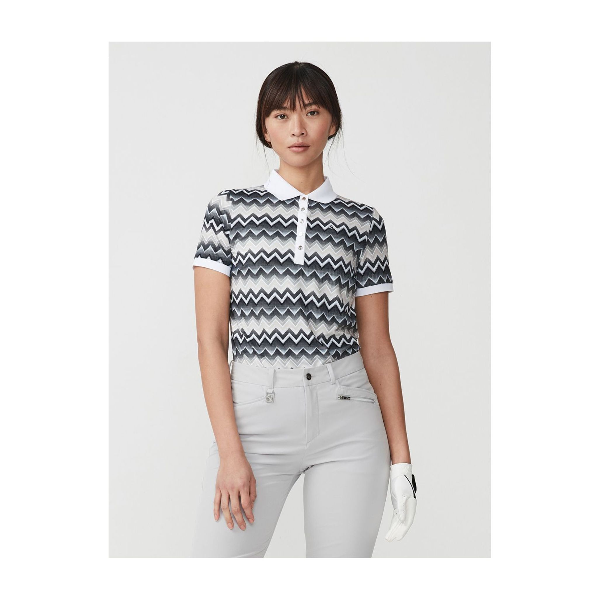 Polo Röhnisch Element Zigzag Sable Femme