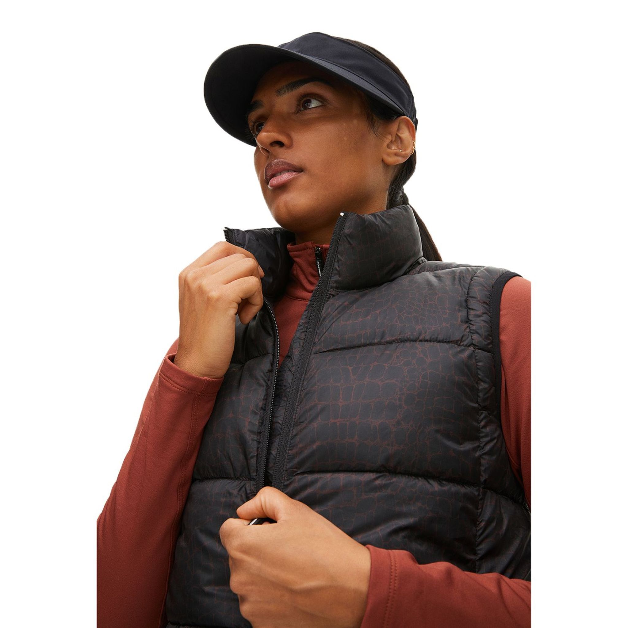 Röhnisch Avery Golf Vest Marron Crocco Femme Femme