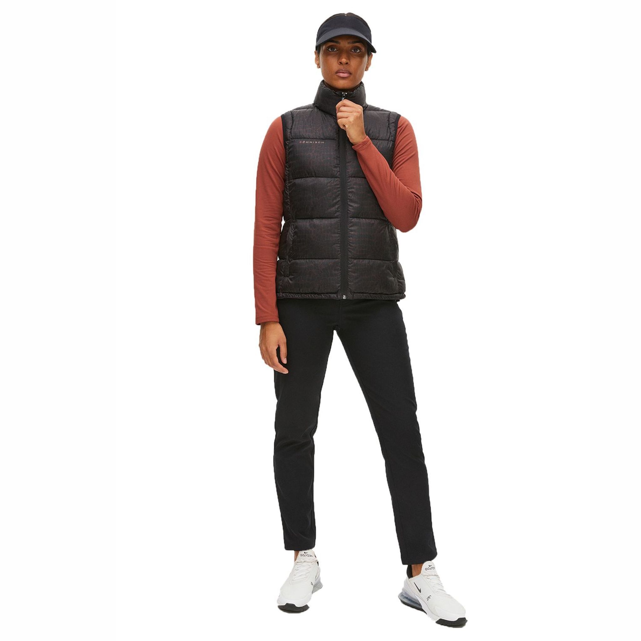 Röhnisch Avery Golf Vest Marron Crocco Femme Femme