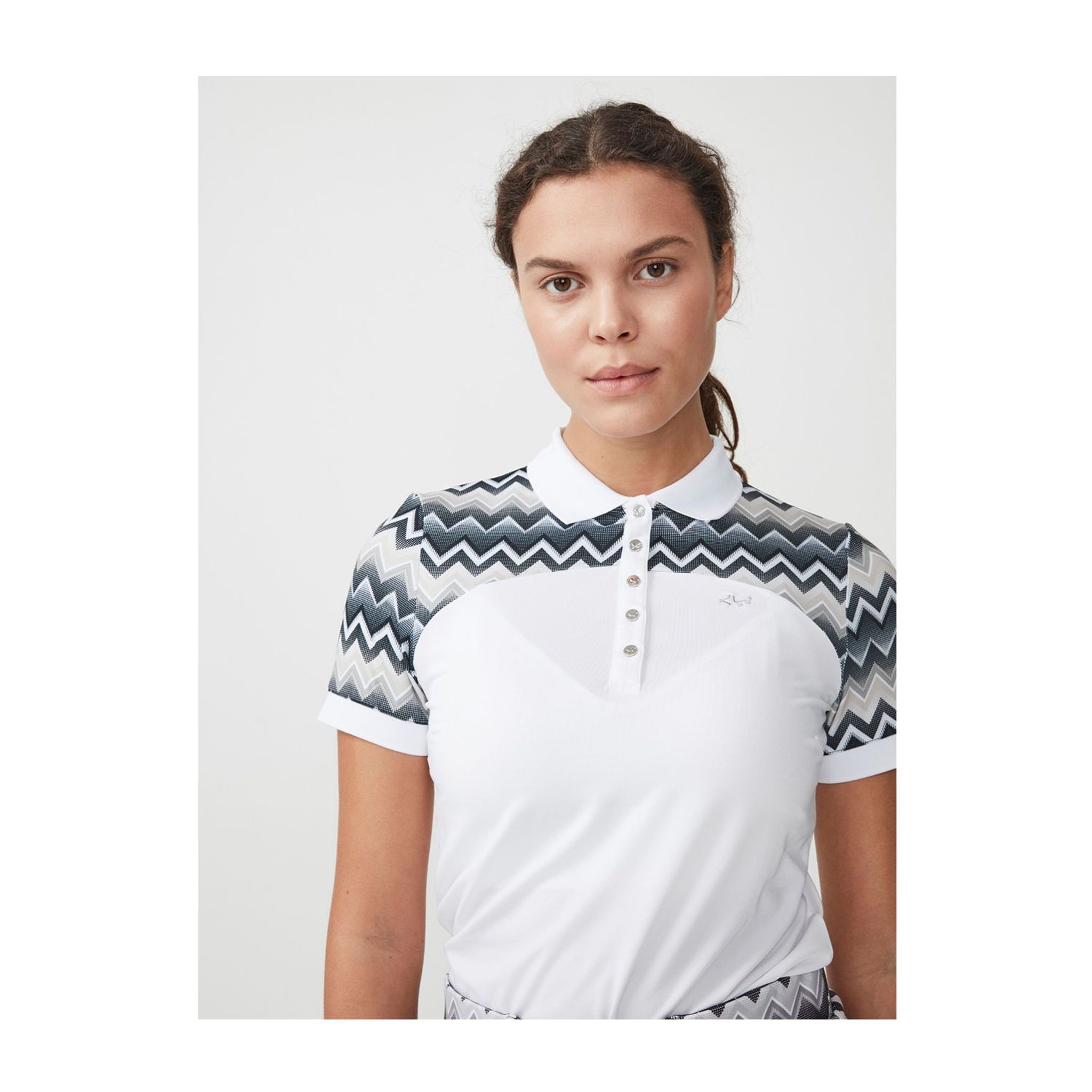 Polo Röhnisch Element Block Sable Femme