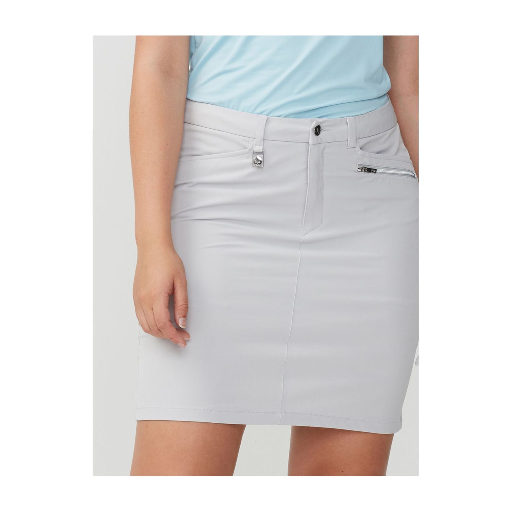 Jupe-short Röhnisch Comfort Stretch Gris argenté pour femme