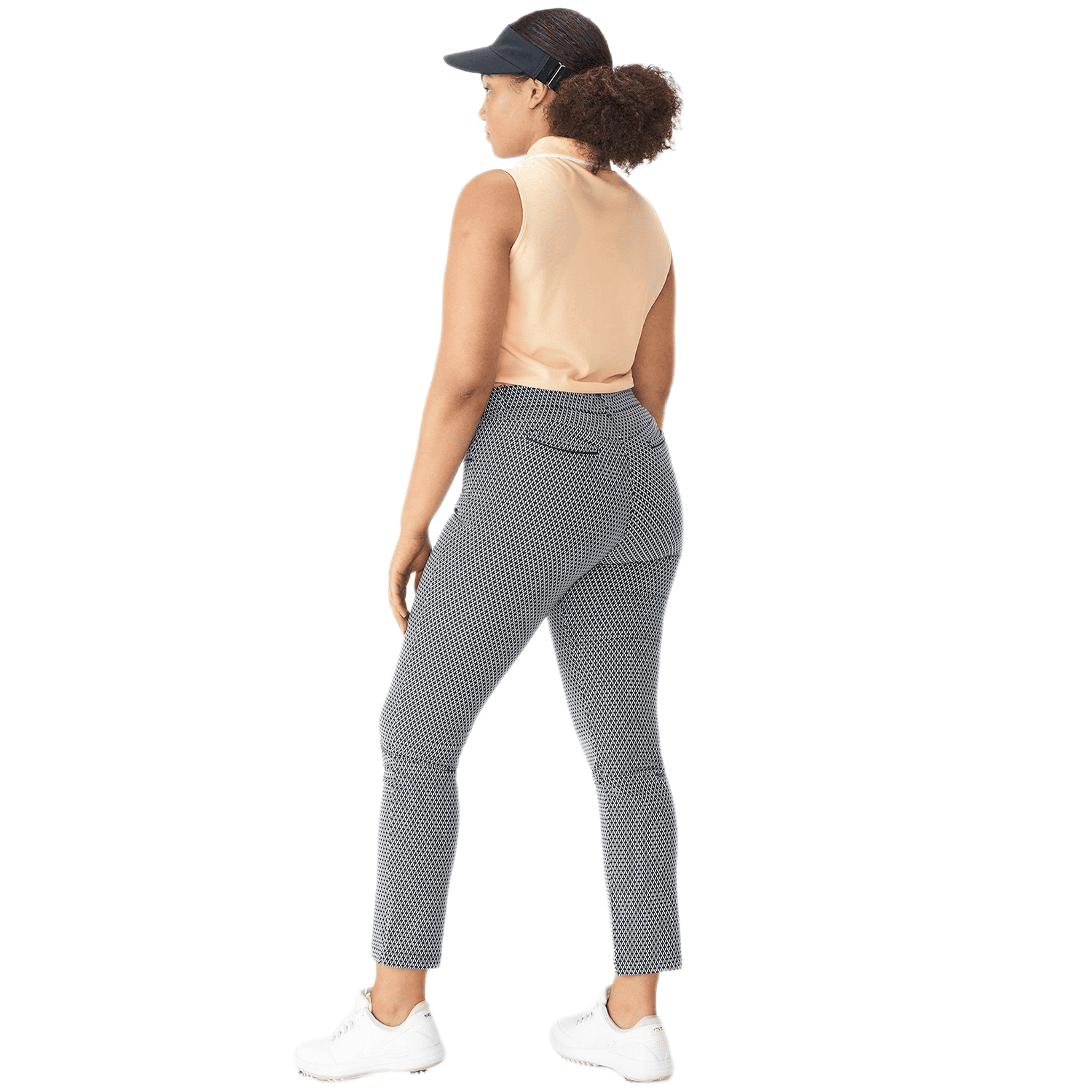 Pantalon de golf Röhnisch Smooth à carreaux bleu marine pour femme