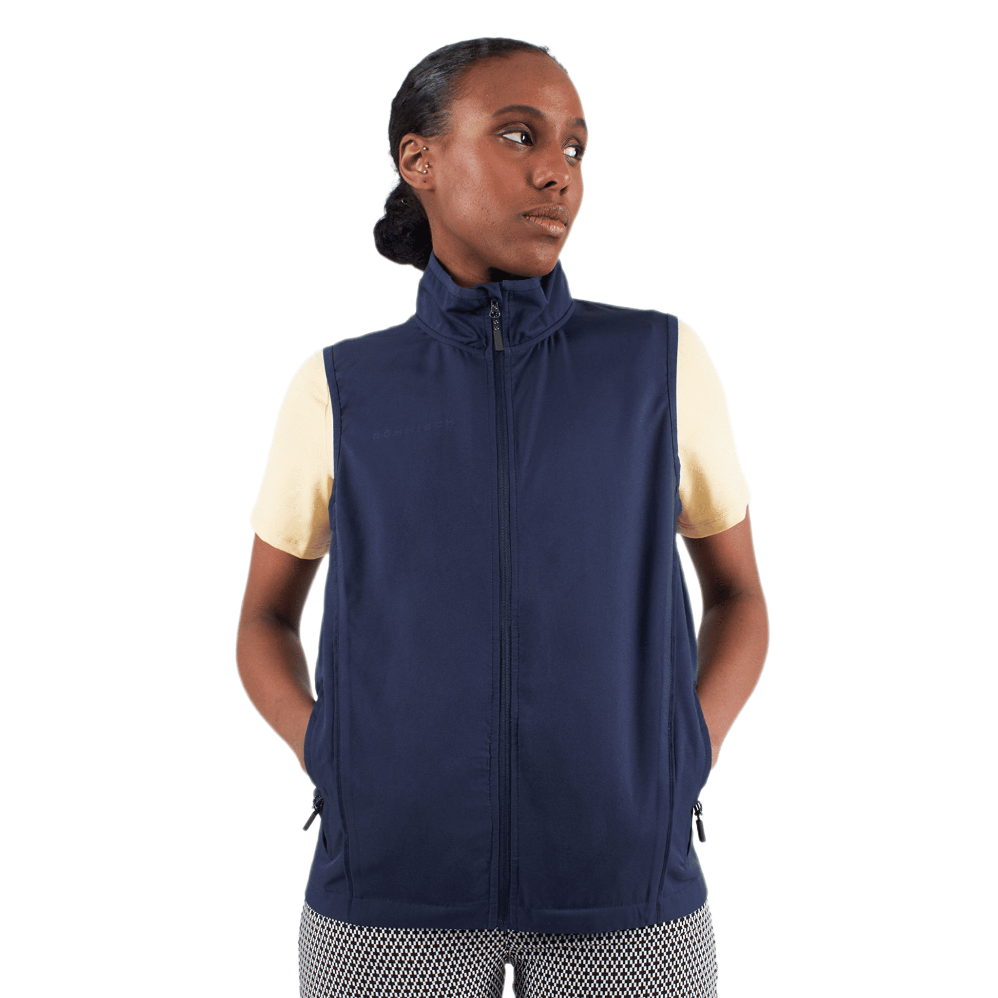 Gilet de golf Röhnisch Accelerate bleu marine pour femme