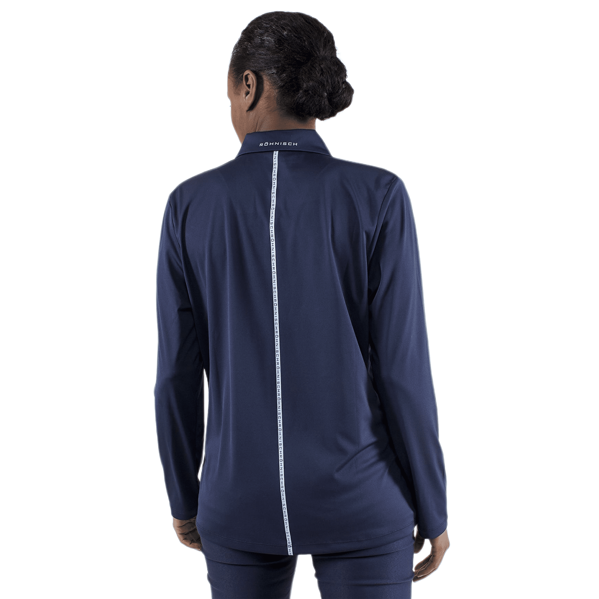 Röhnisch Lynn Golf Polo Manches Longues Bleu Marine Femme Dames