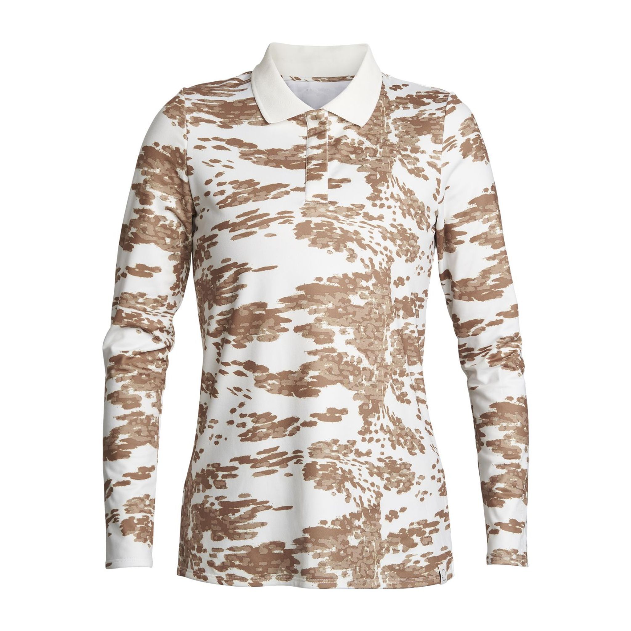 Röhnisch W Polo Sia Manches Longues Beige/Camo Femme