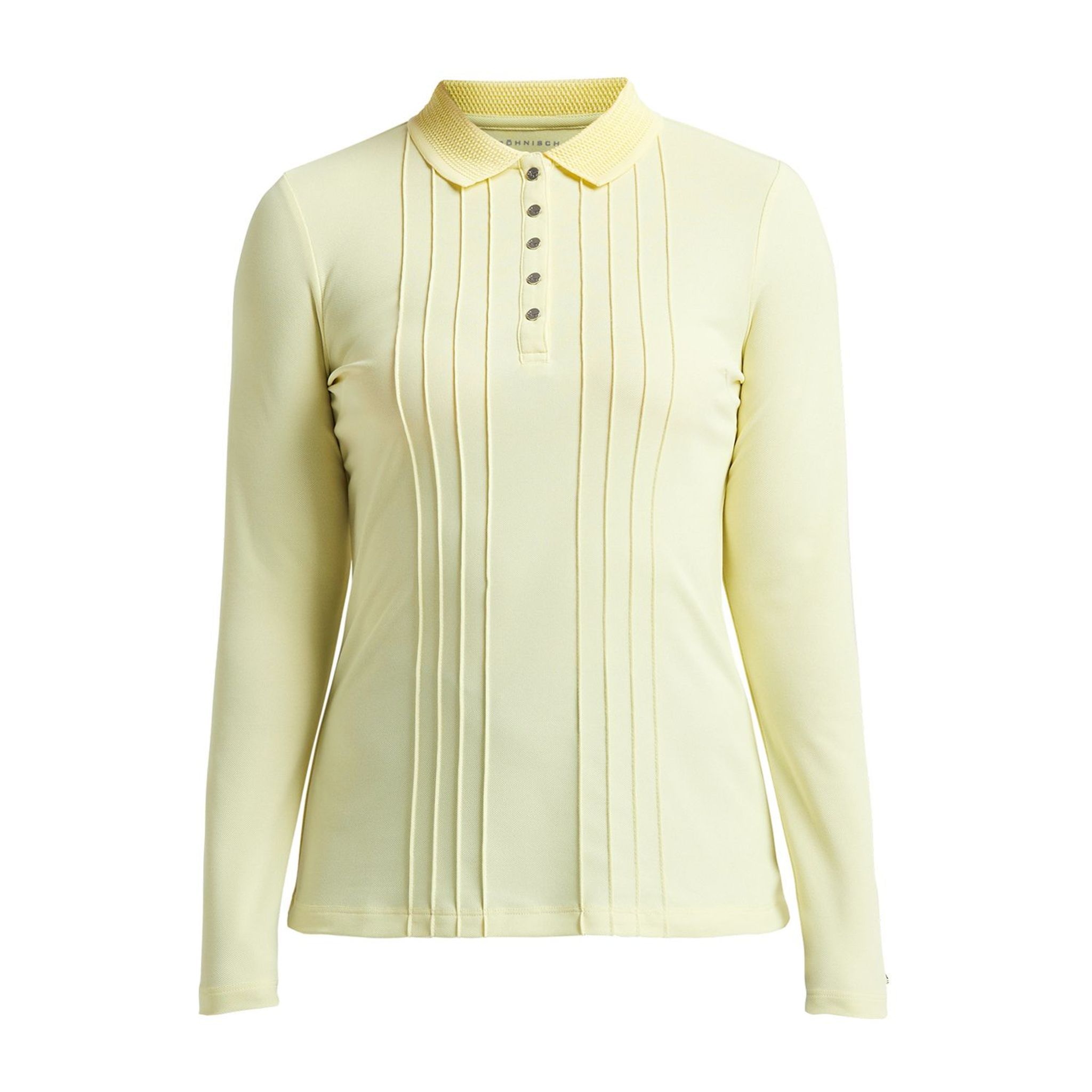 Röhnisch Polo Tuck manches longues jaune poudré femme