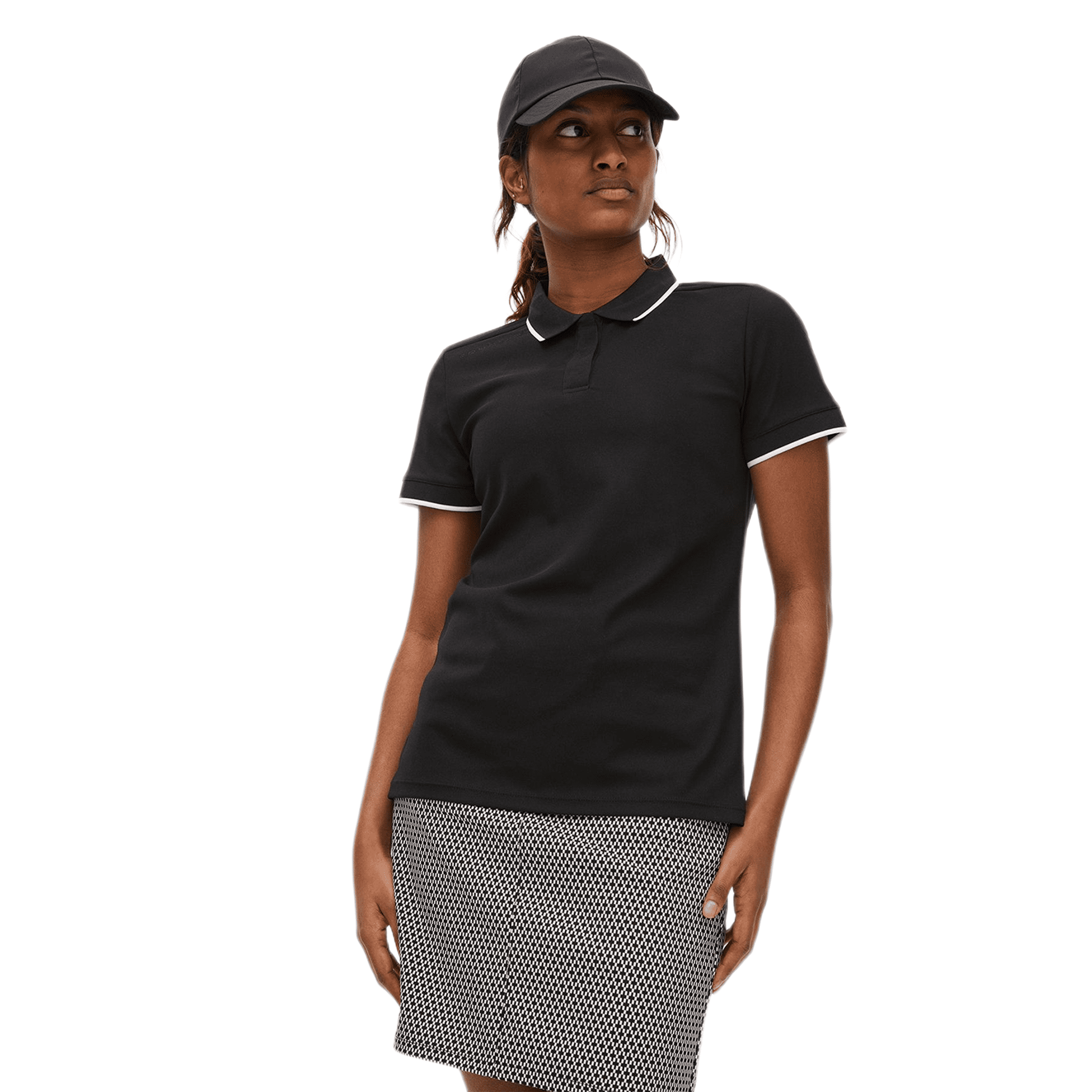 Polo de golf Röhnisch Mildred noir pour femme