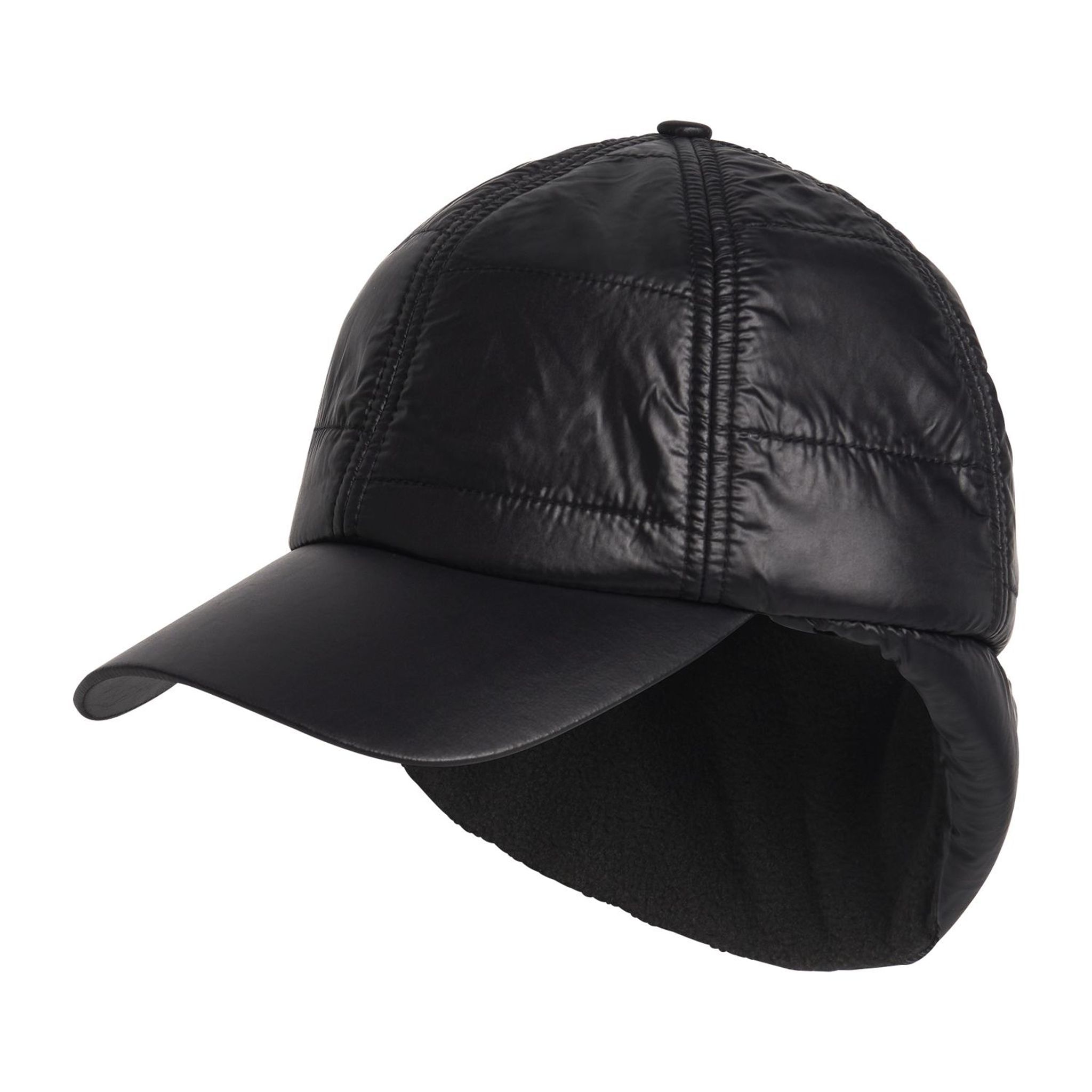 Casquette chaude matelassée Röhnisch noir femme femme