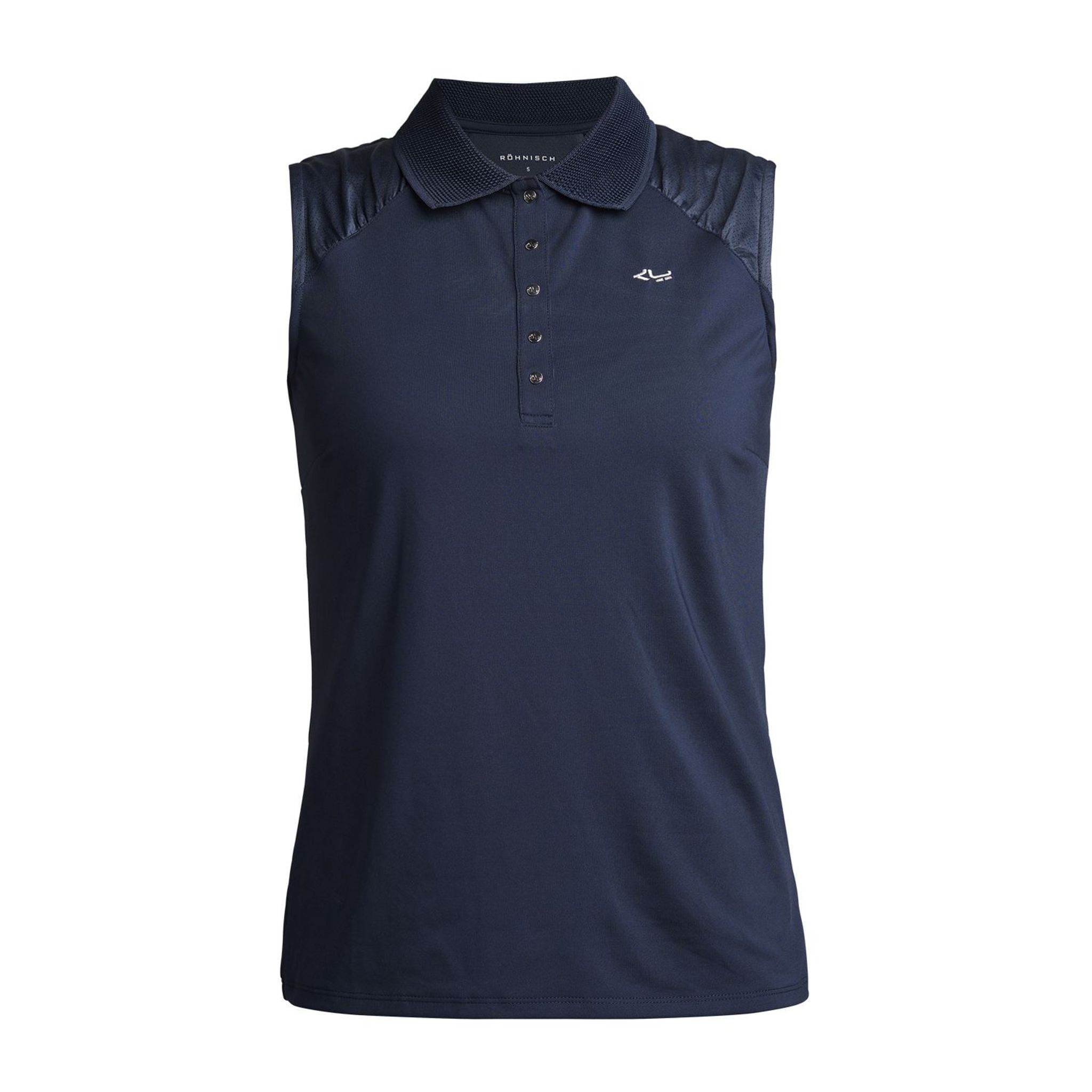 Polo sans manches Pulse W de Röhnisch pour femme, bleu marine