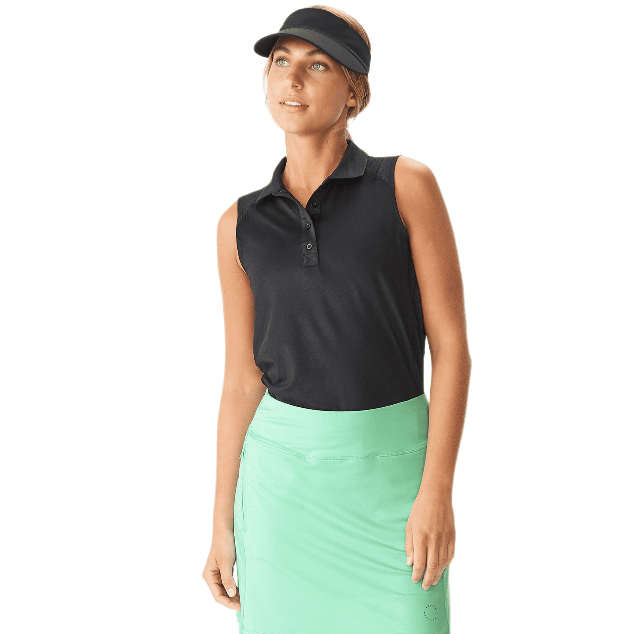 Polo sans manches Röhnisch Rumi pour femme Noir