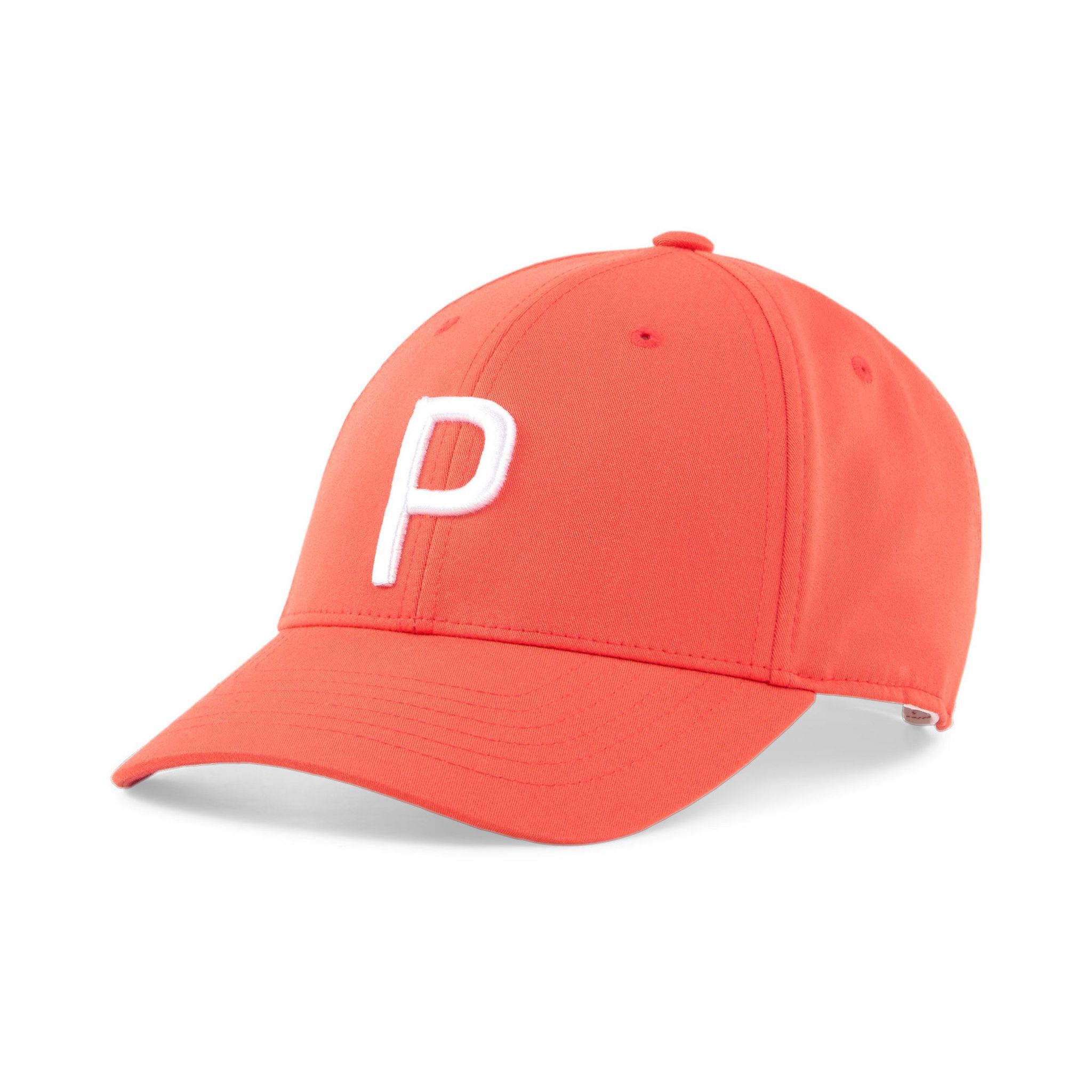 Casquette de golf Puma Pony P Hot Coral, Bright White pour femme