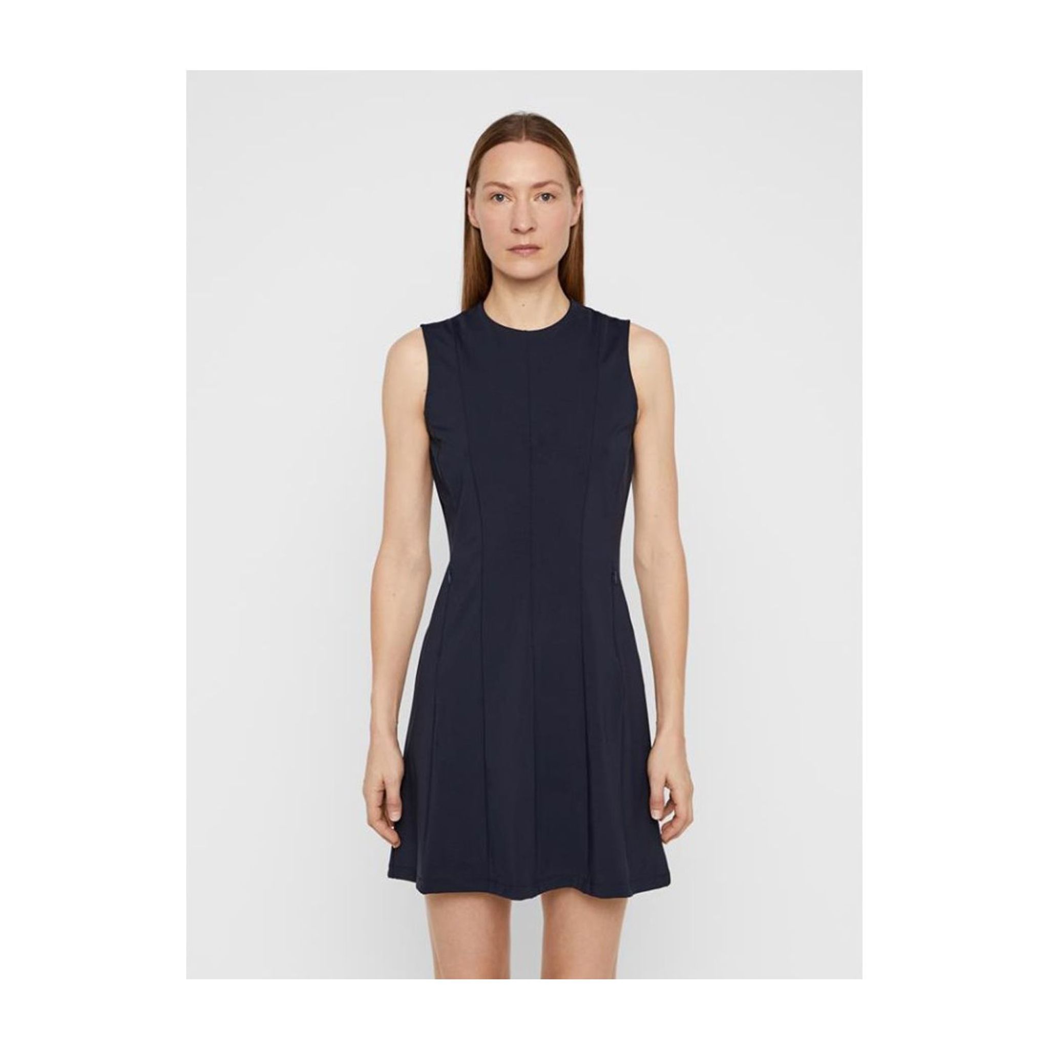 Robe sculptante J. Lindeberg W Jasmin Lux Jl Navy pour femme