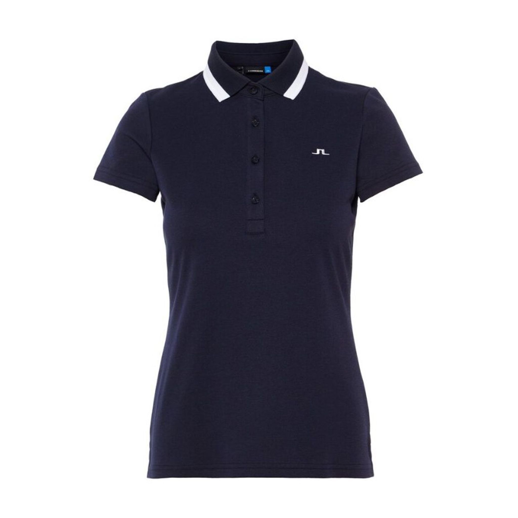 Polo J. Lindeberg W Alve-Cotton Poly Navy Melange Femme