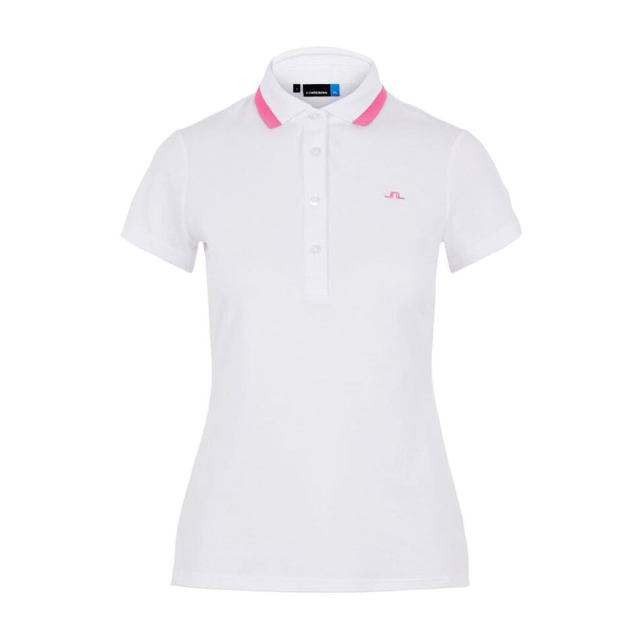 Polo J. Lindeberg W Alve-Cotton Poly Blanc Femme