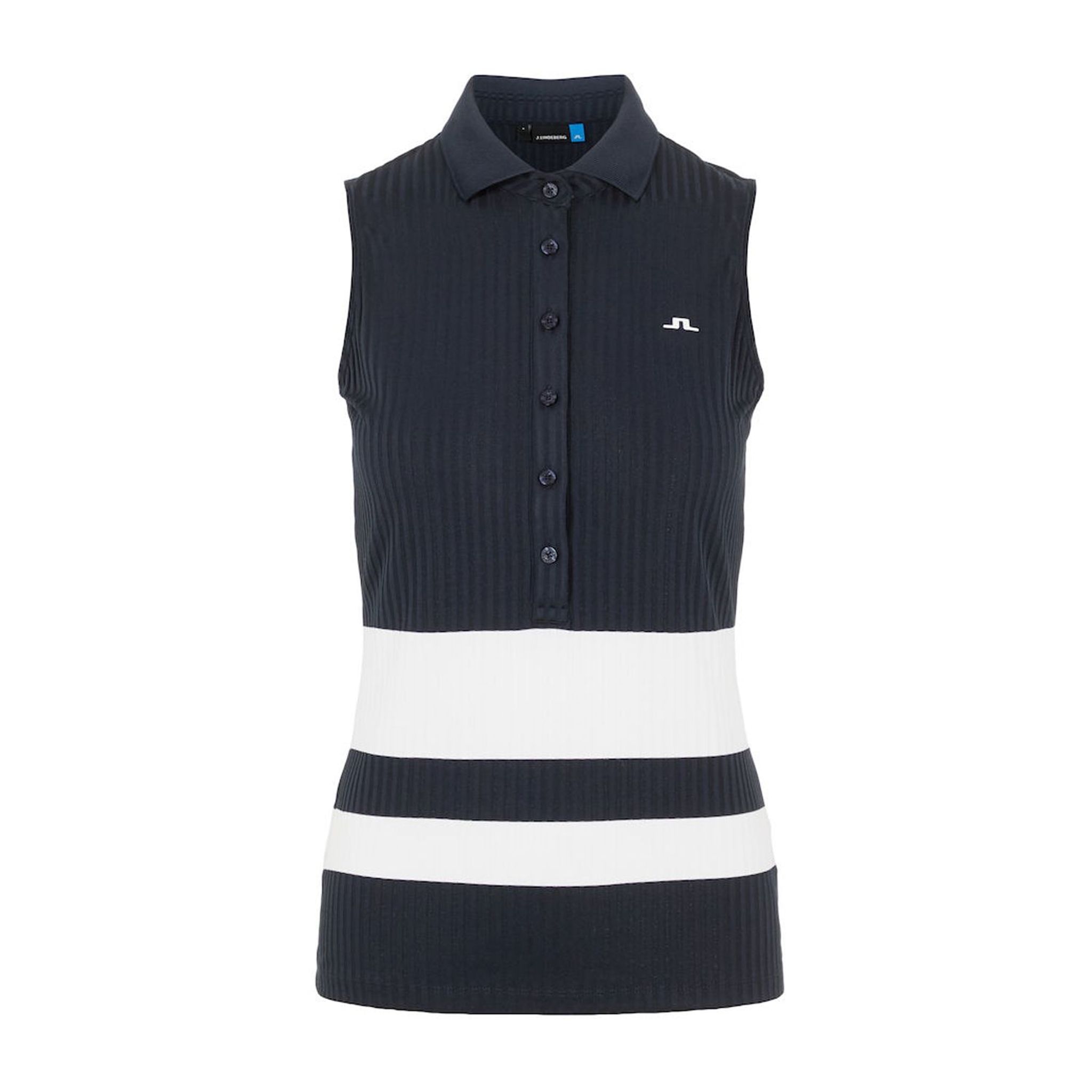 J. Lindeberg W Nora-Rib Jersey Polo Jl Navy Damen