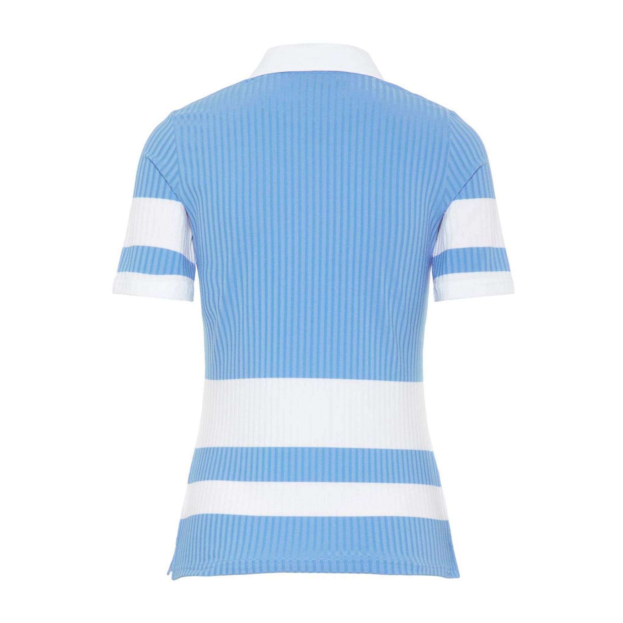 J. Lindeberg W Natasha-Rib Jersey Polo Lake Blue Damen