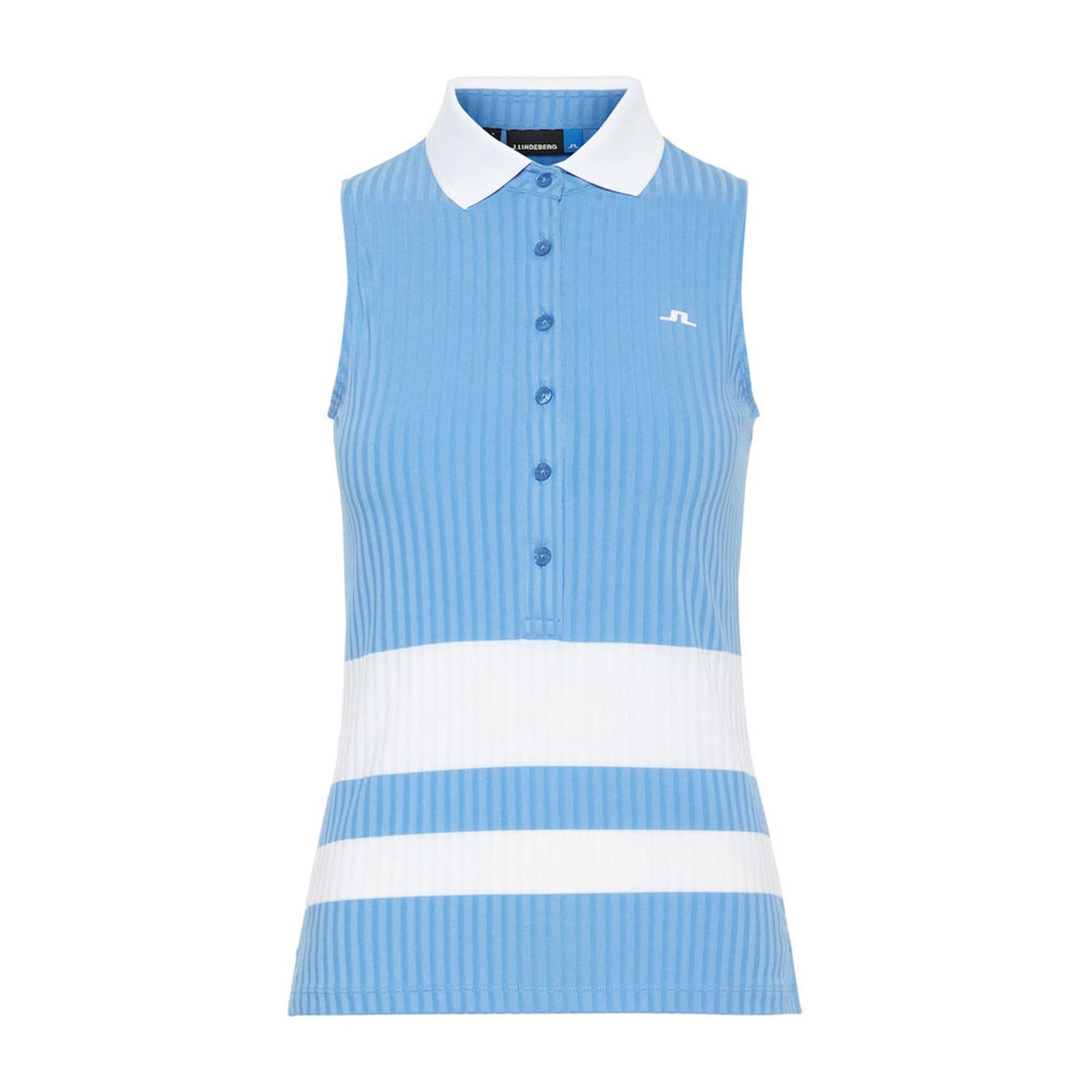 Polo en jersey côtelé J. Lindeberg W Nora-Lac Blue pour femme