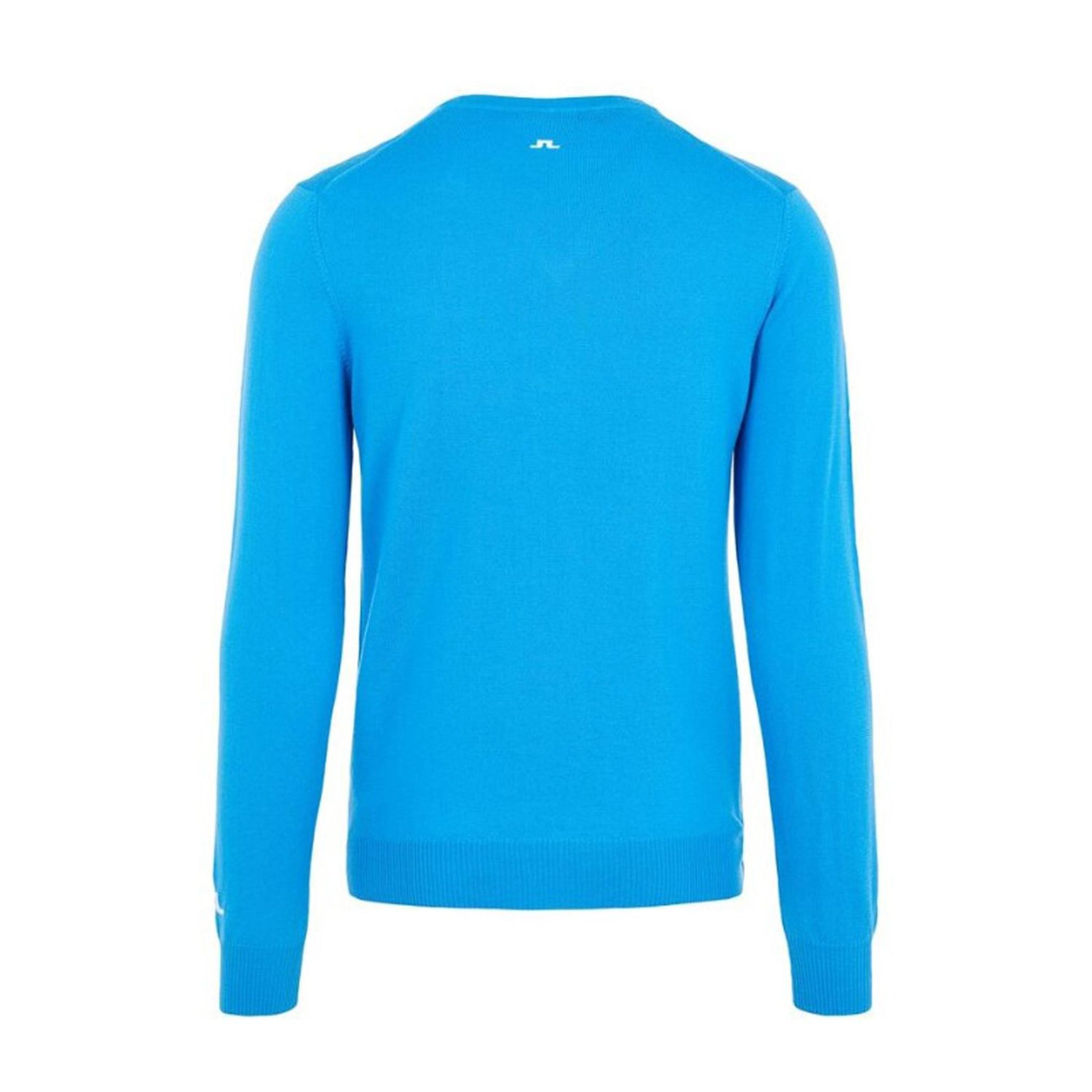 Pull en laine mérinos J. Lindeberg M Lymann-Tour True Blue pour homme