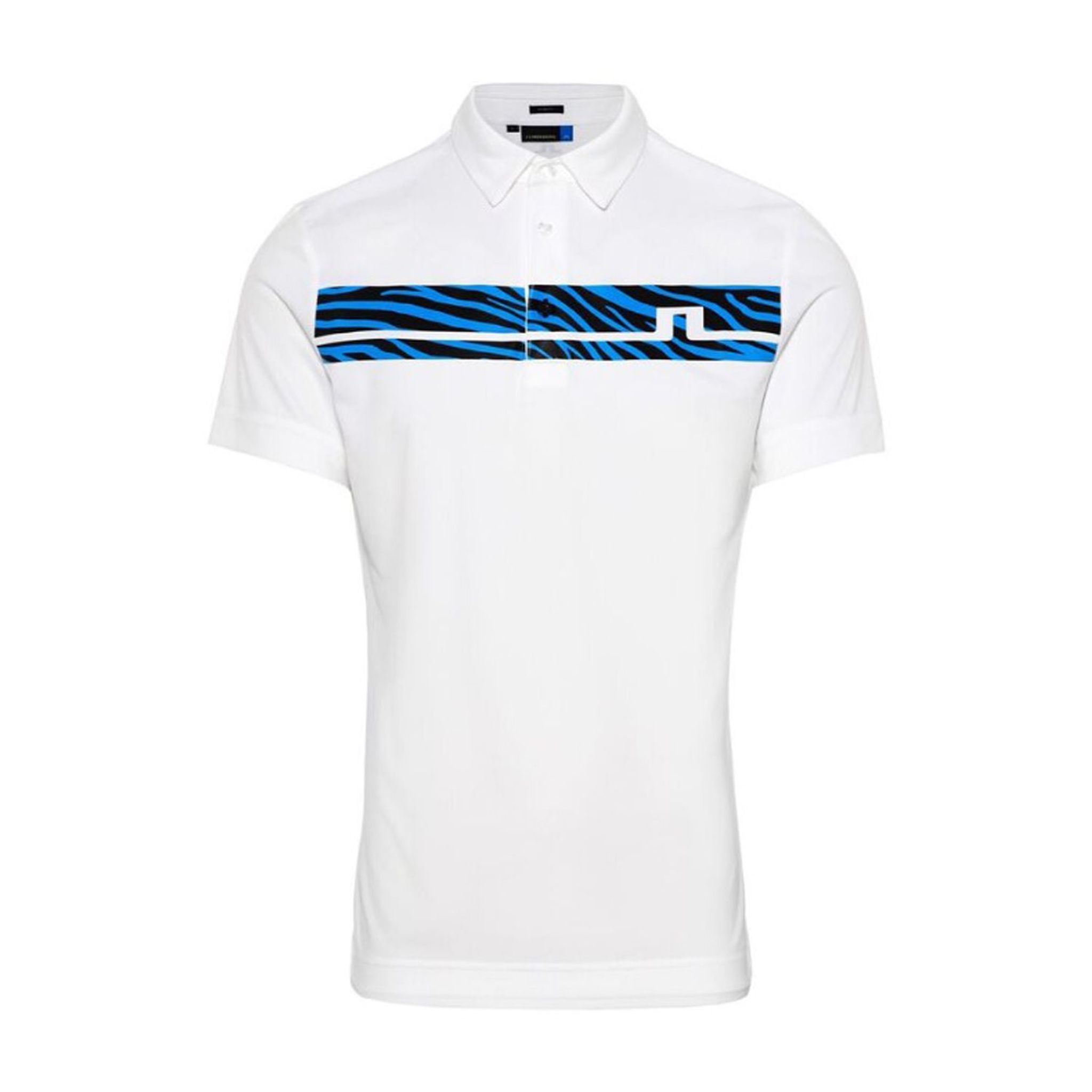 Polo en jersey Slim Fit-TX imprimé M Clark de J. Lindeberg pour homme, blanc