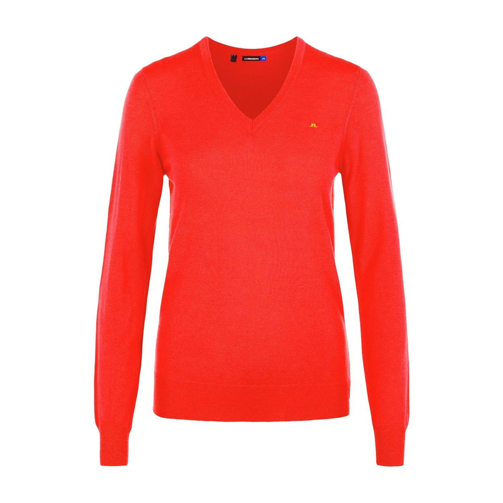 Pull J. Lindeberg W Amaya-True Merino Rouge Tomate Femme