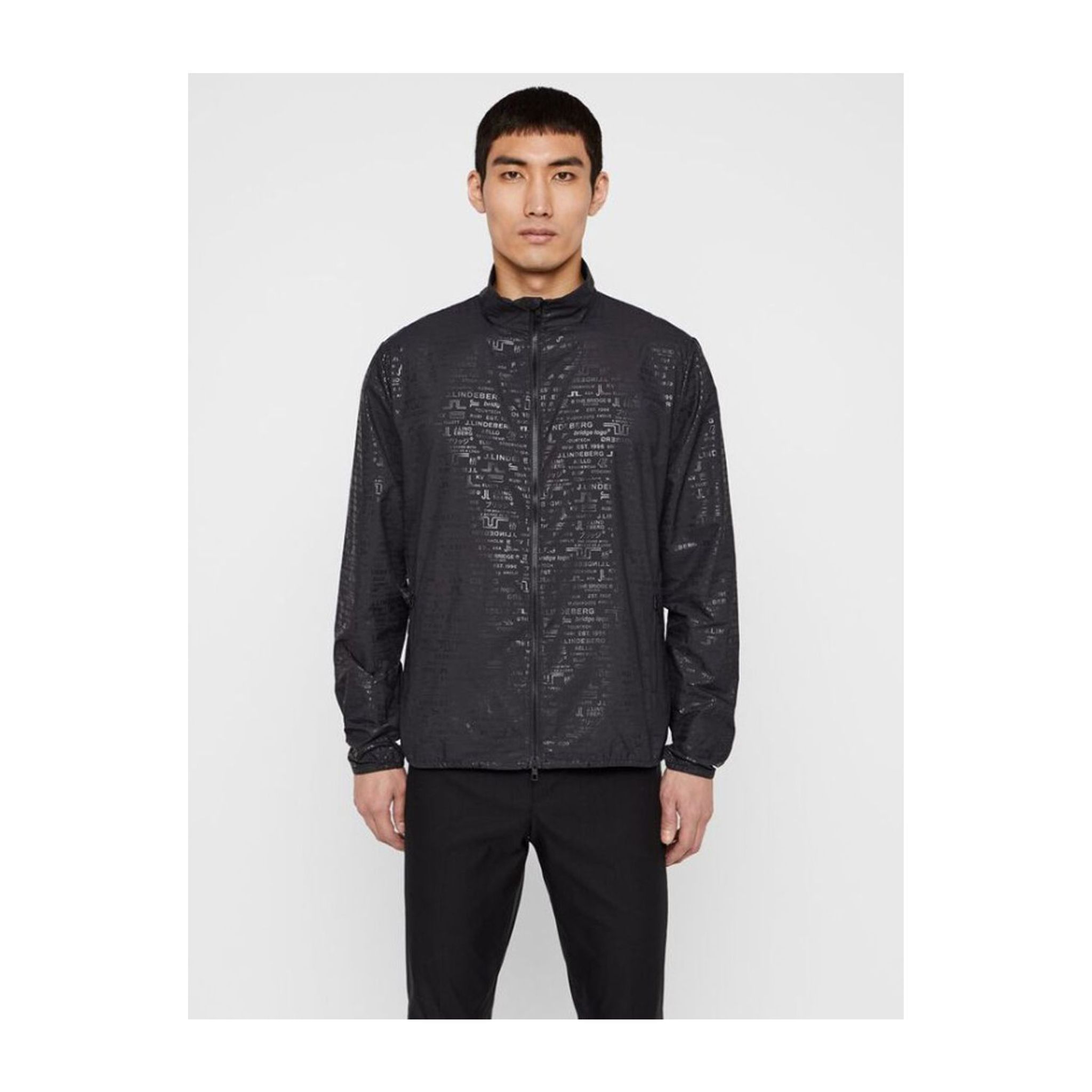 Veste J. Lindeberg M Wind Tech Felix Deboss Noir Homme