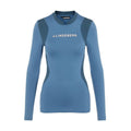 J. Lindeberg W Layer Zowie Soft Compression Top manches longues bleu femme