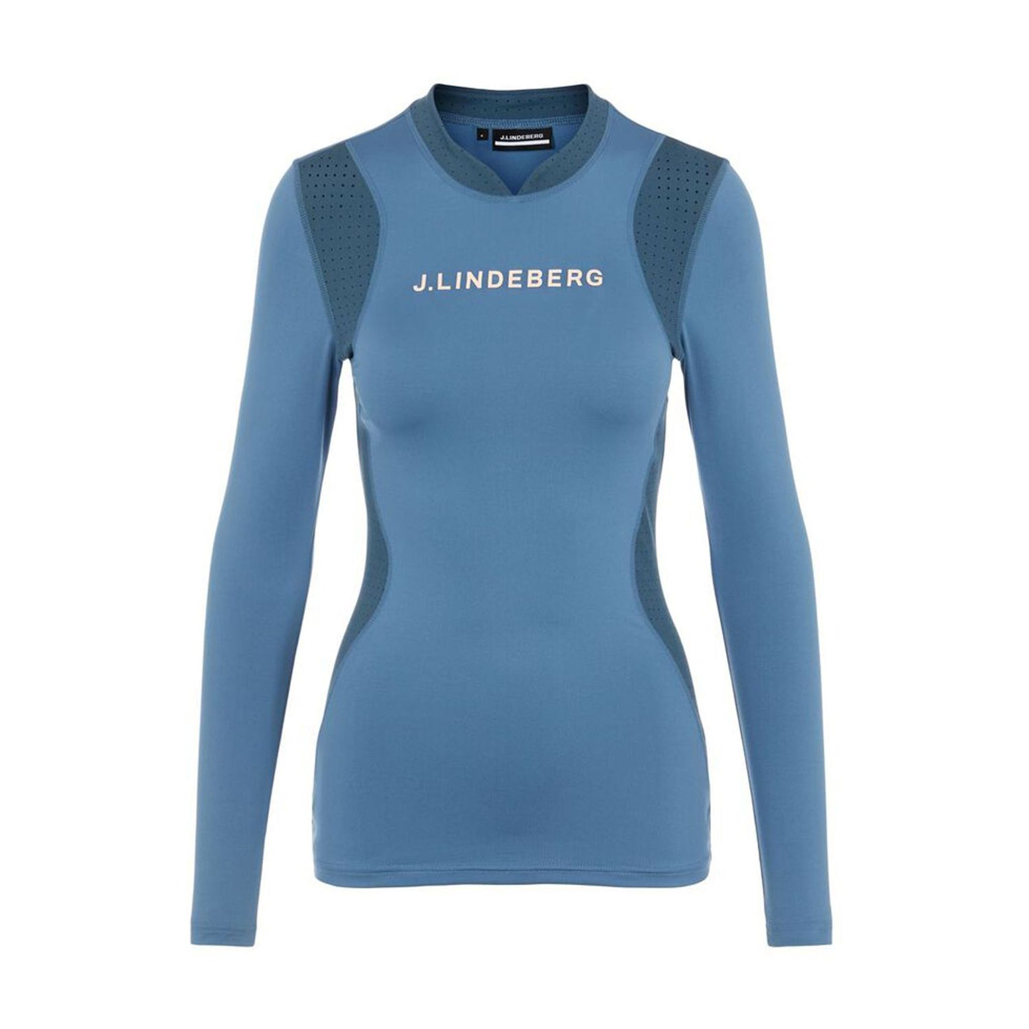 J. Lindeberg W Layer Zowie Soft Compression Top manches longues bleu femme