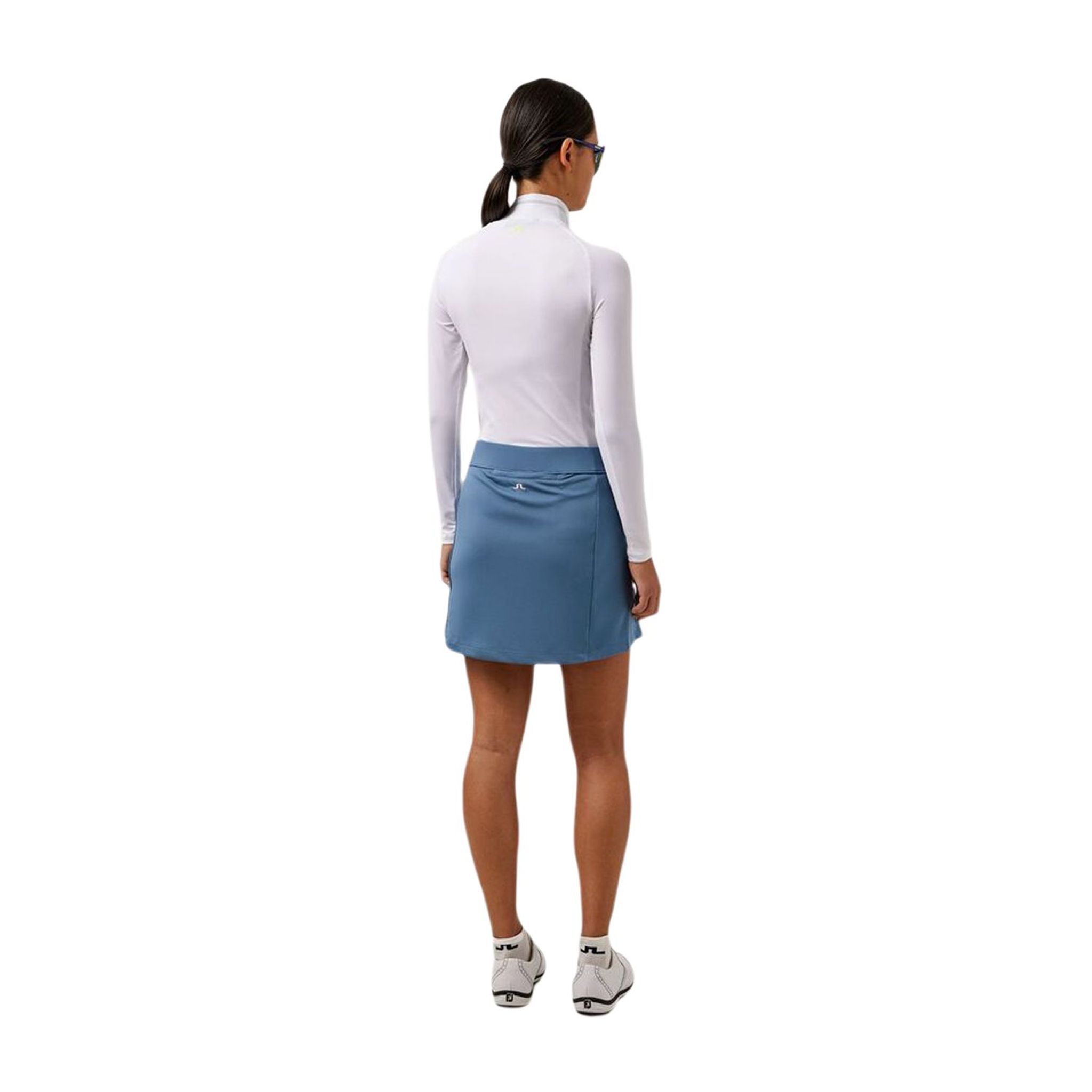 Haut de compression souple à manches longues Zadie W Layer de J. Lindeberg pour femme, blanc