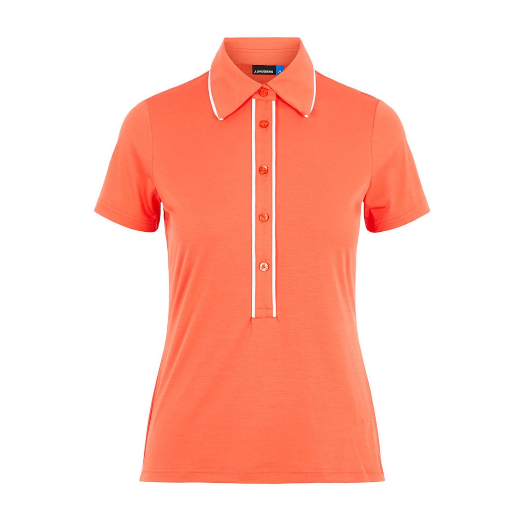 Polo en jersey ultra léger J. Lindeberg W Flor-Rouge tomate pour femme