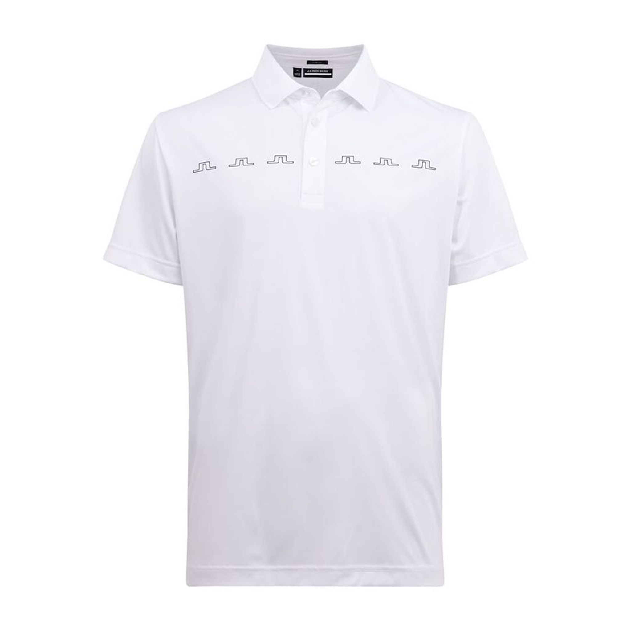 Polo de golf slim fit zippé J. Lindeberg M Blanc Homme