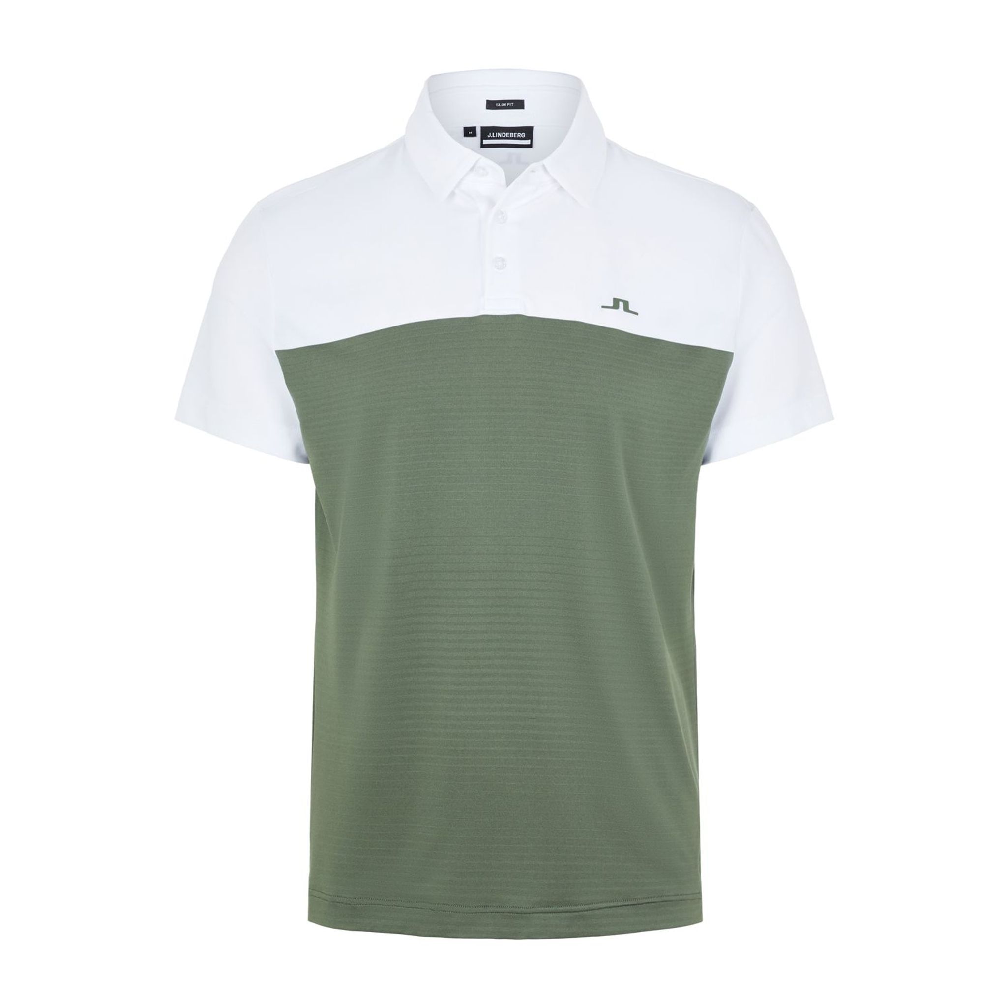 Polo J. Lindeberg M Owen Slim Fit SS Vert Thyme Homme