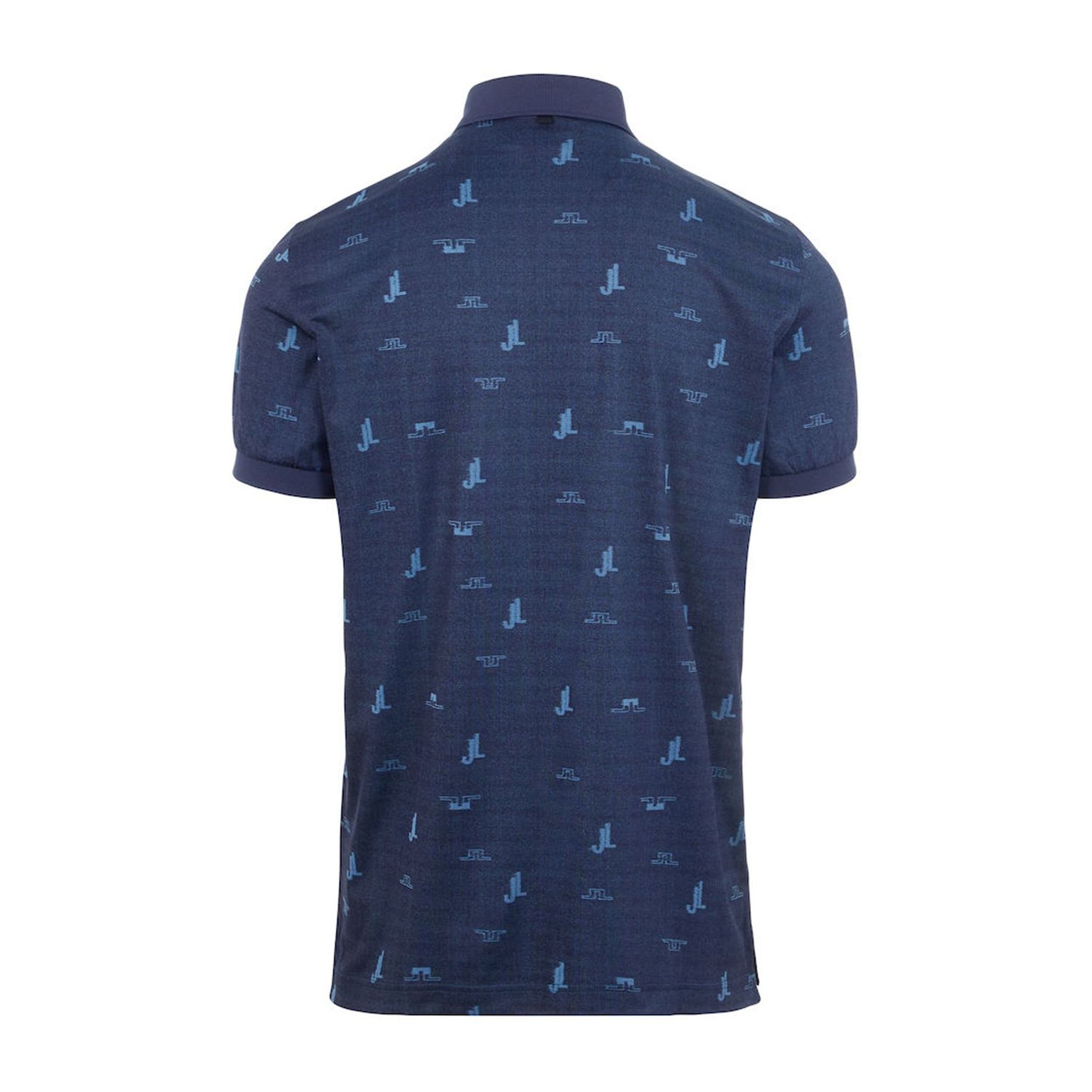 Polo J. Lindeberg M Glen Regular Fit SS JL Bridge Ocean Blue Homme