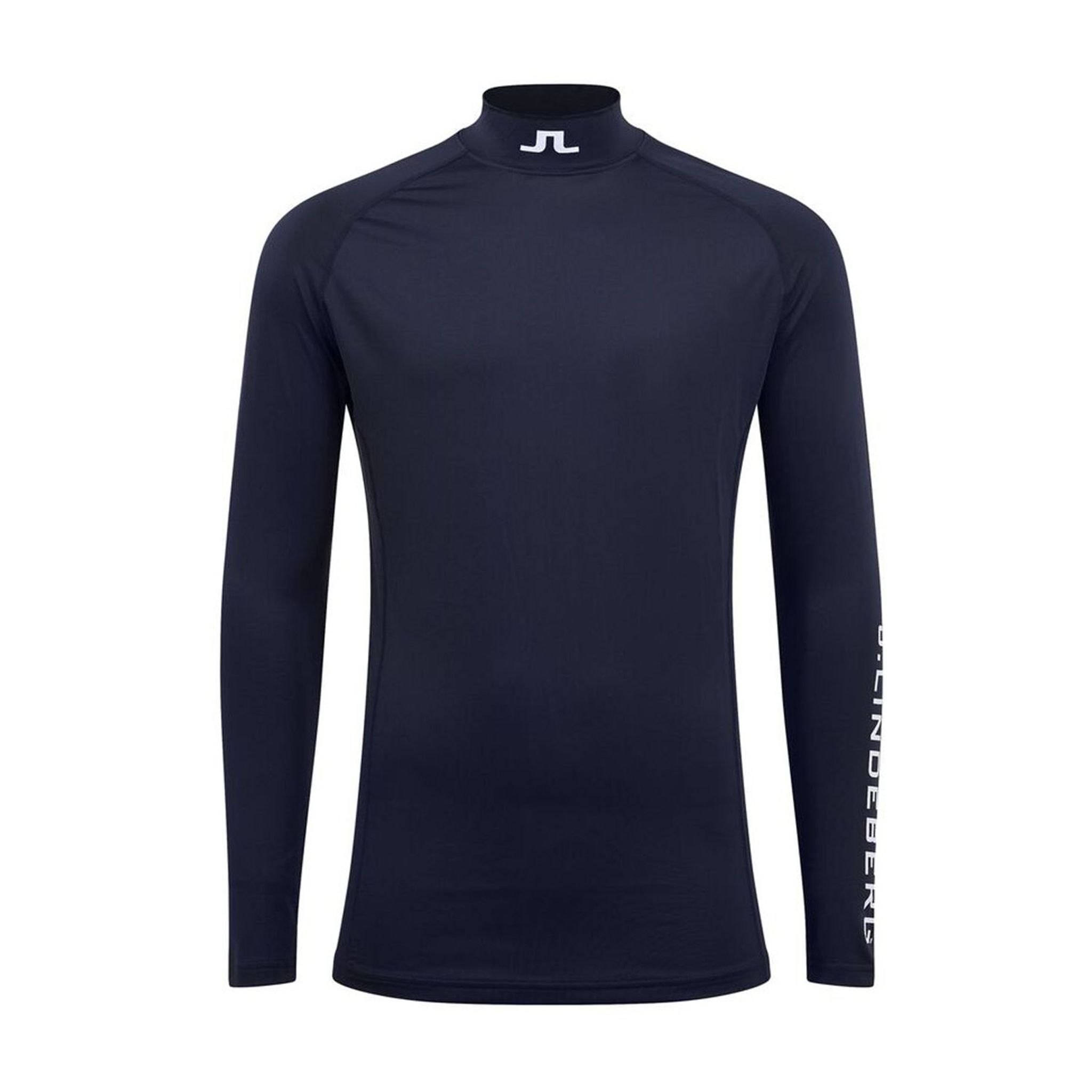 Haut de compression souple à manches longues J. Lindeberg Layer Aello pour homme, bleu foncé