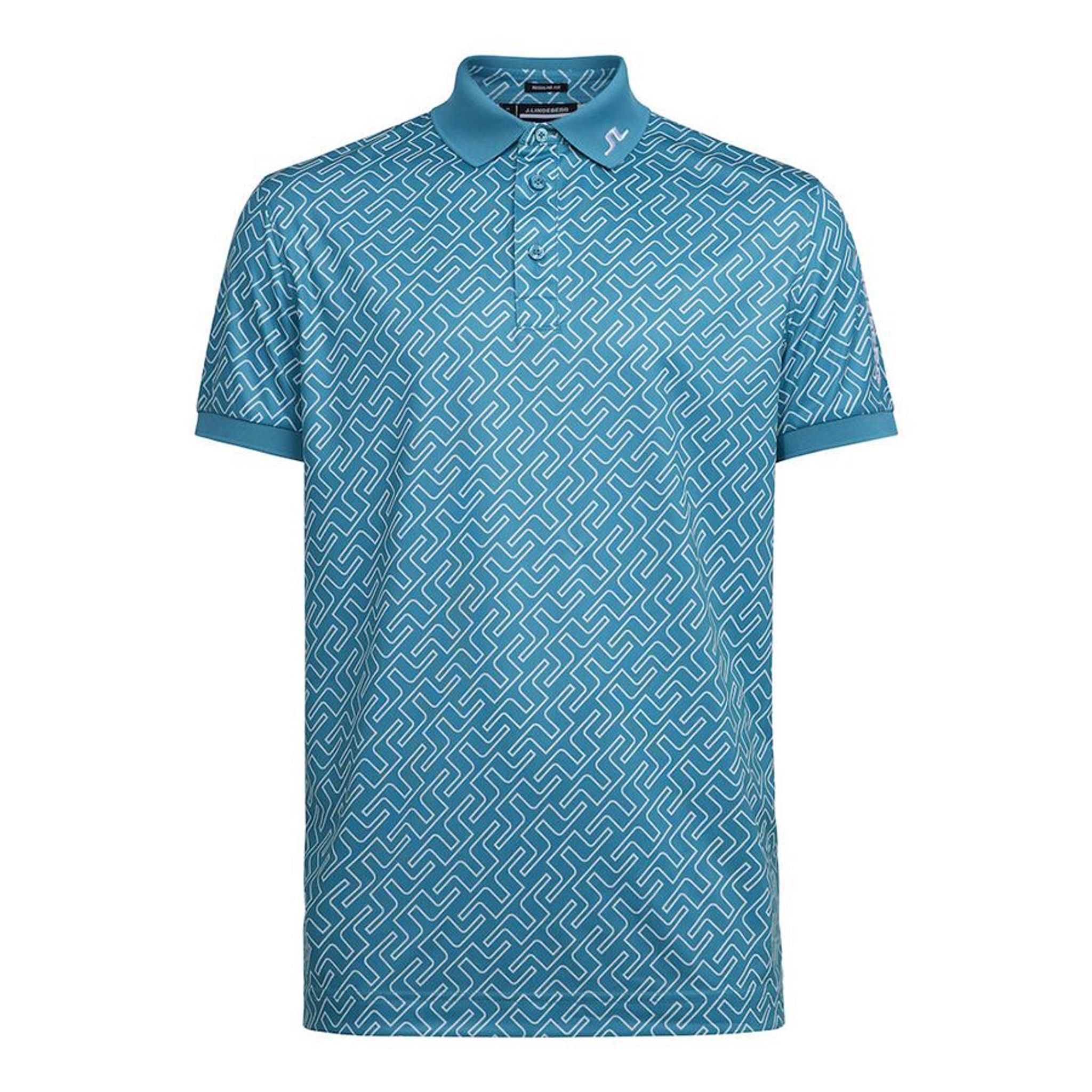 J. Lindeberg Tour Tech Reg Fit Polo imprimé hommes