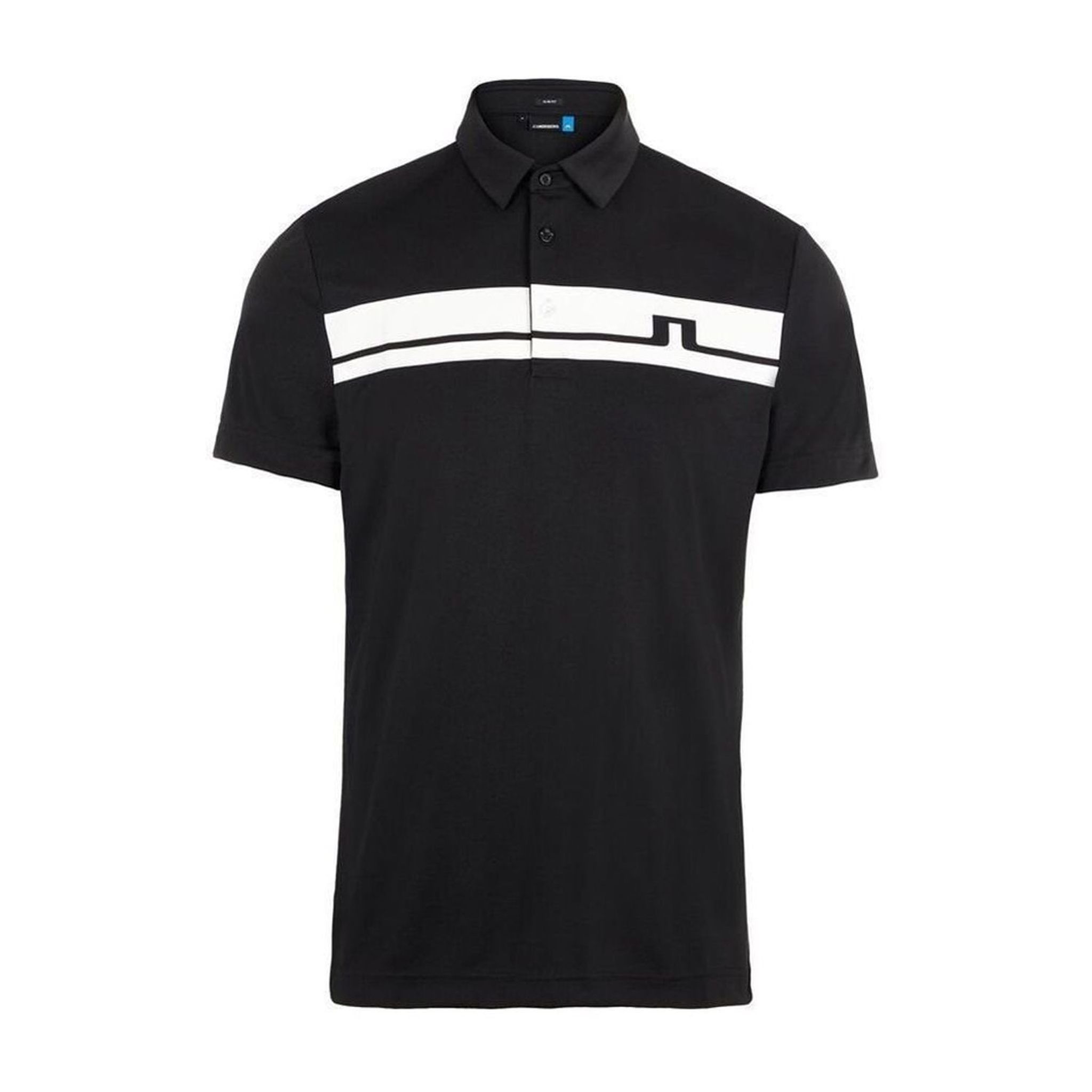 Polo en jersey ajusté M Clark Reg Fit-TX de J. Lindeberg pour homme, noir