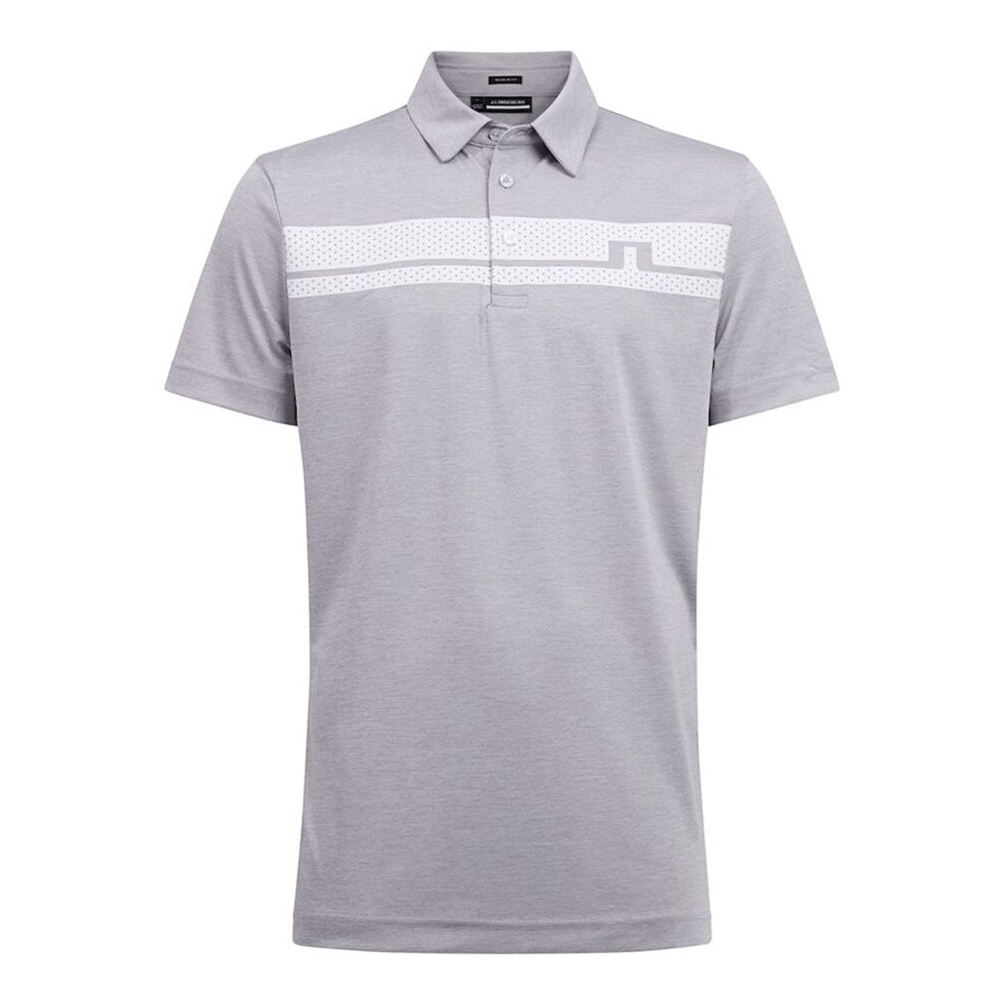 J. Lindeberg M Clark Regular Fit Golf Polo Micro Chip Melange Herren